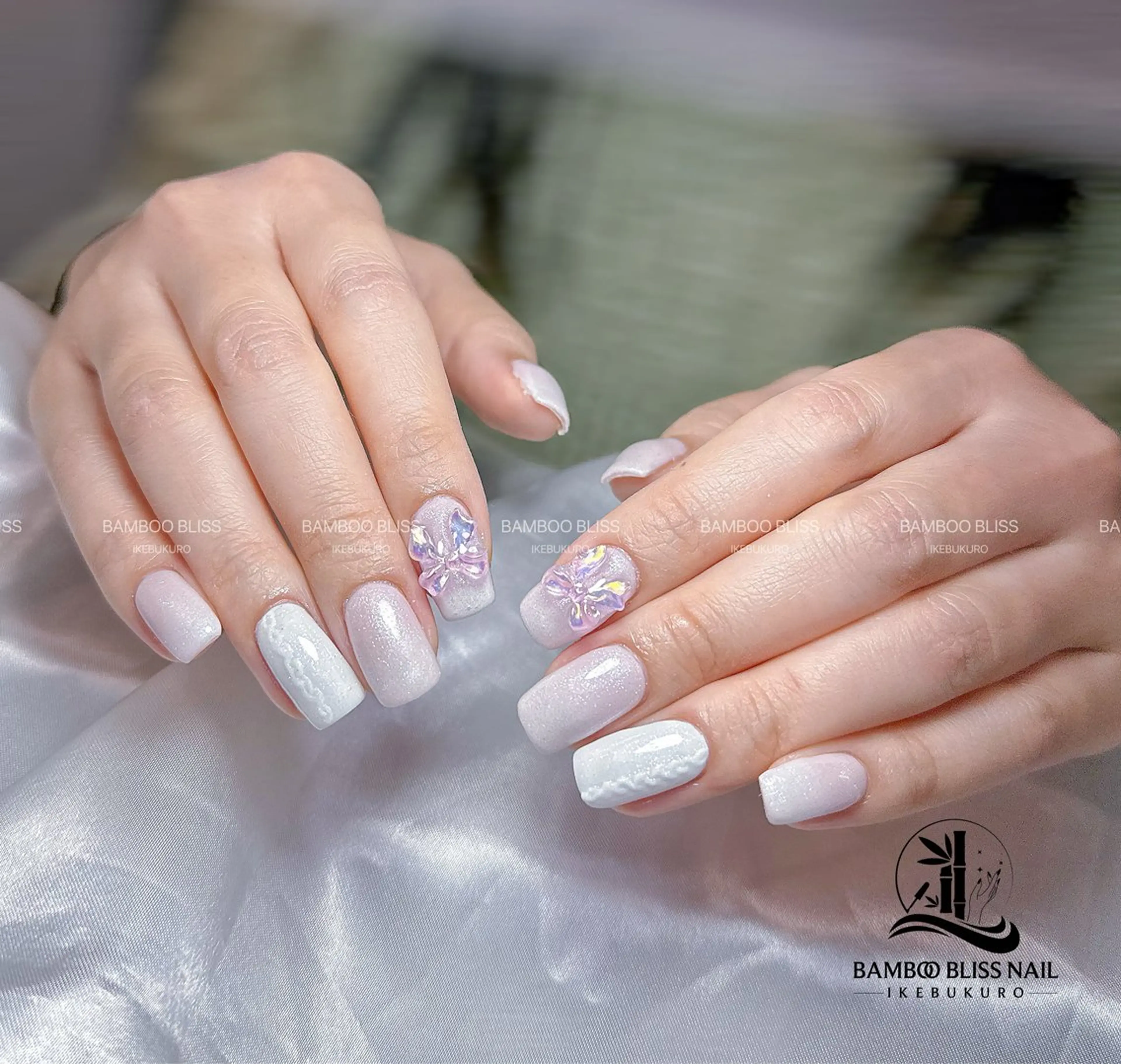ネイル シンプルネイル BAMBOO BLISS 研修用のネイルデザイン
