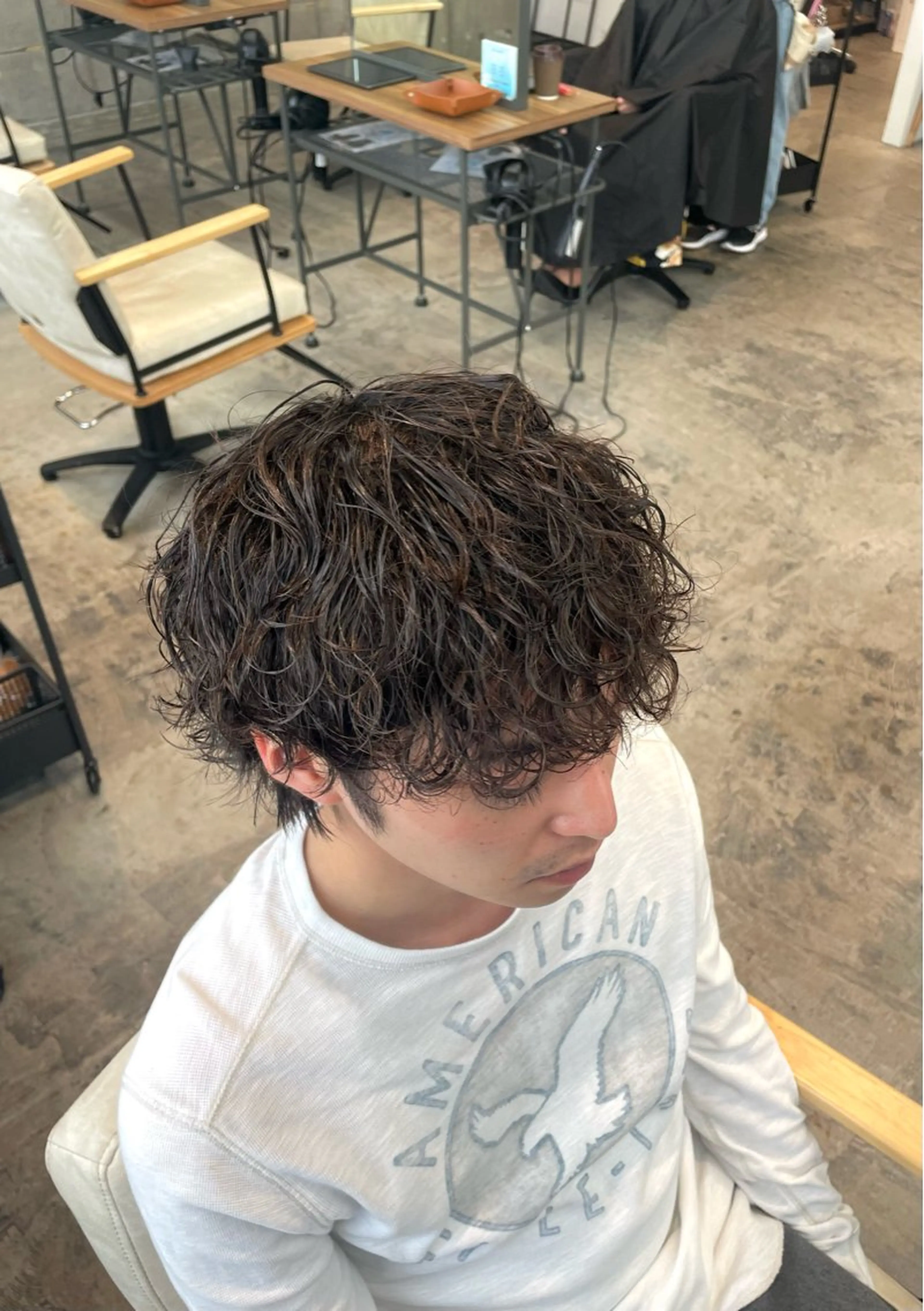 ショート カラー パーマ メンズ 🎧シャドウパーマ/ SOUMA🎧のヘアスタイル