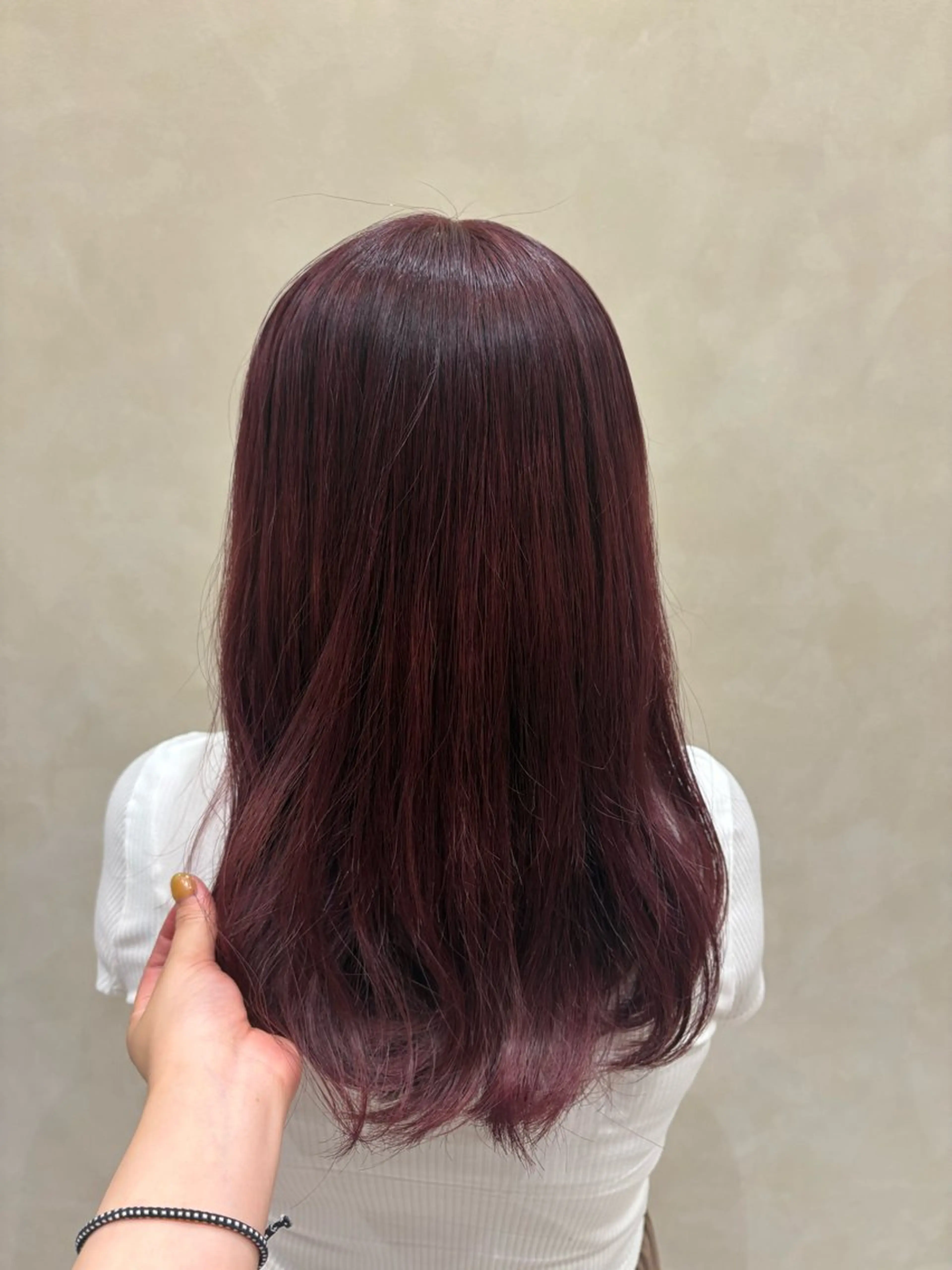 カラー カシス ピンクカラー hairsalon de forever vida所属・はるか /板橋🫧のヘアスタイル