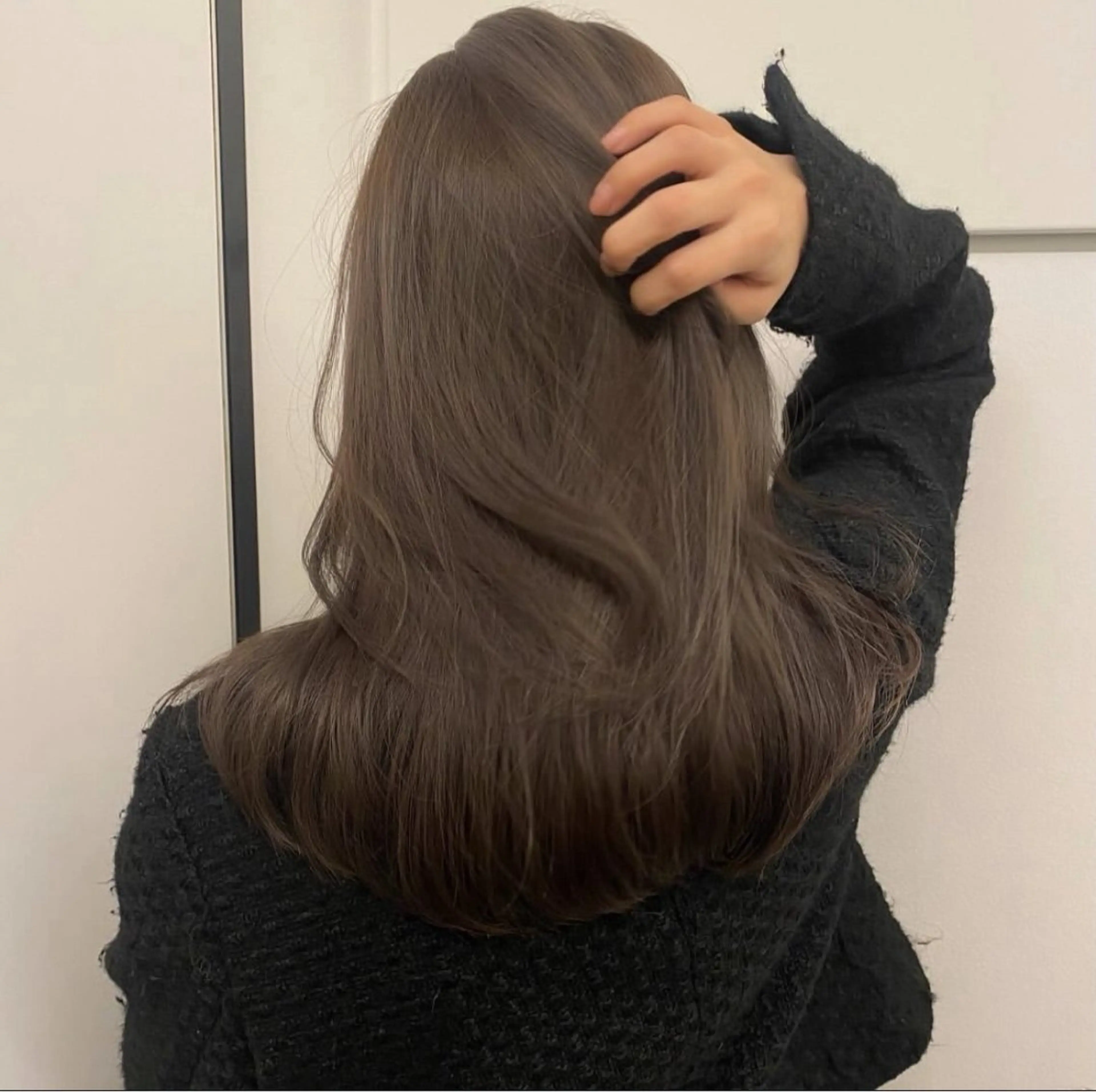 ミディアム カット ヘアカラー ボブ/ポイントパ ーマ大阪梅田/みなみのヘアスタイル