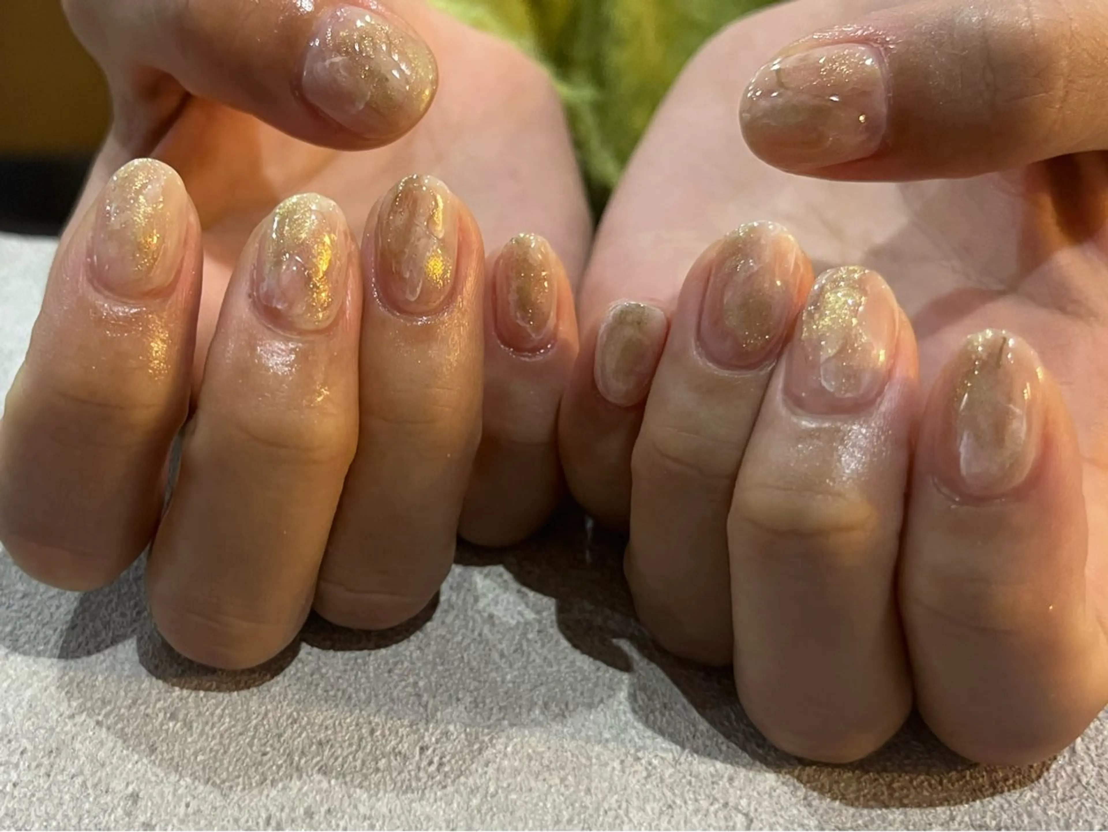 ネイル ゴールド ハンドネイル Etel atelier.のネイルデザイン