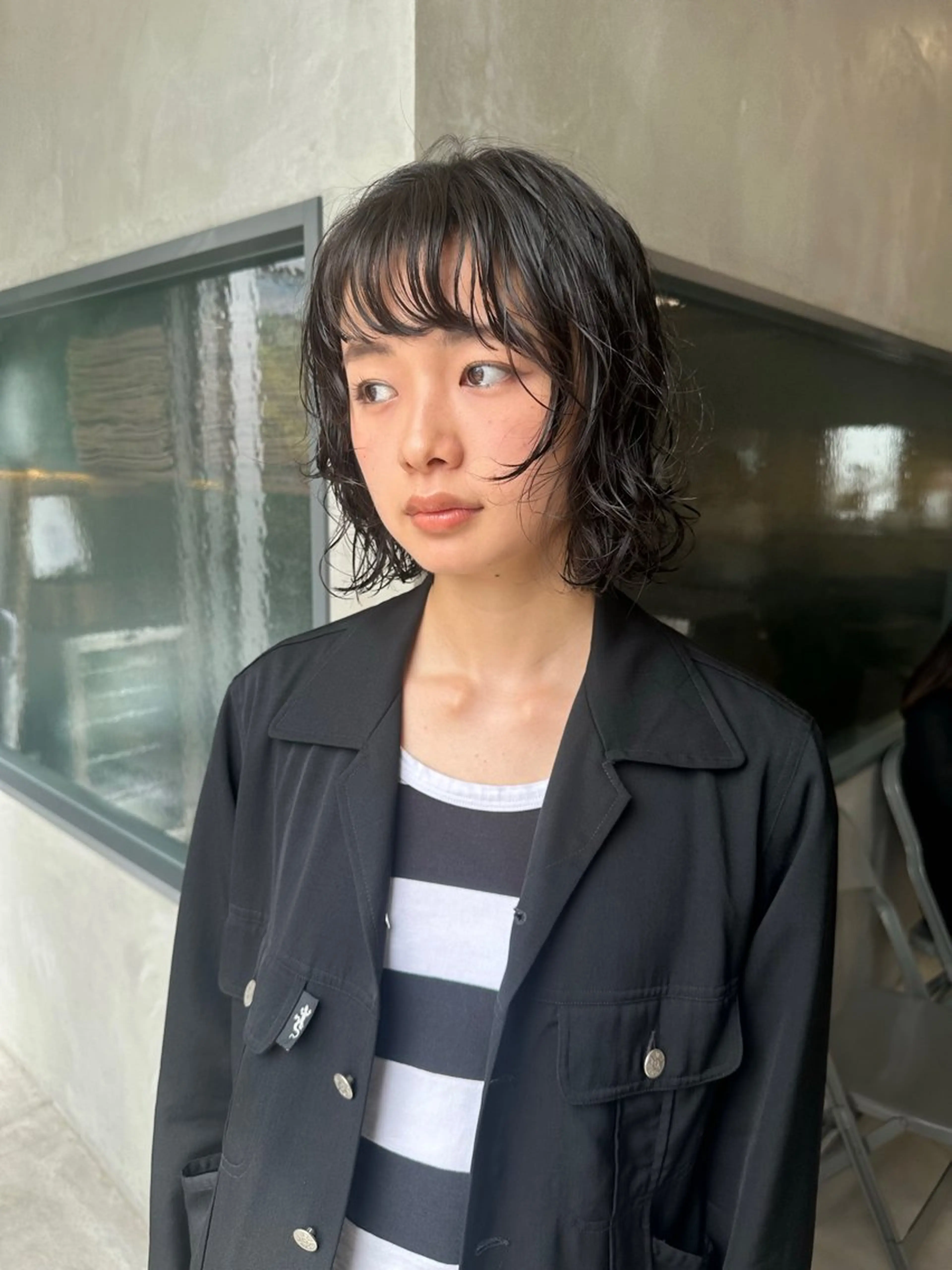 ミディアム パーマ カット パーマ お悩み解決パーマ hana🩰のヘアスタイル