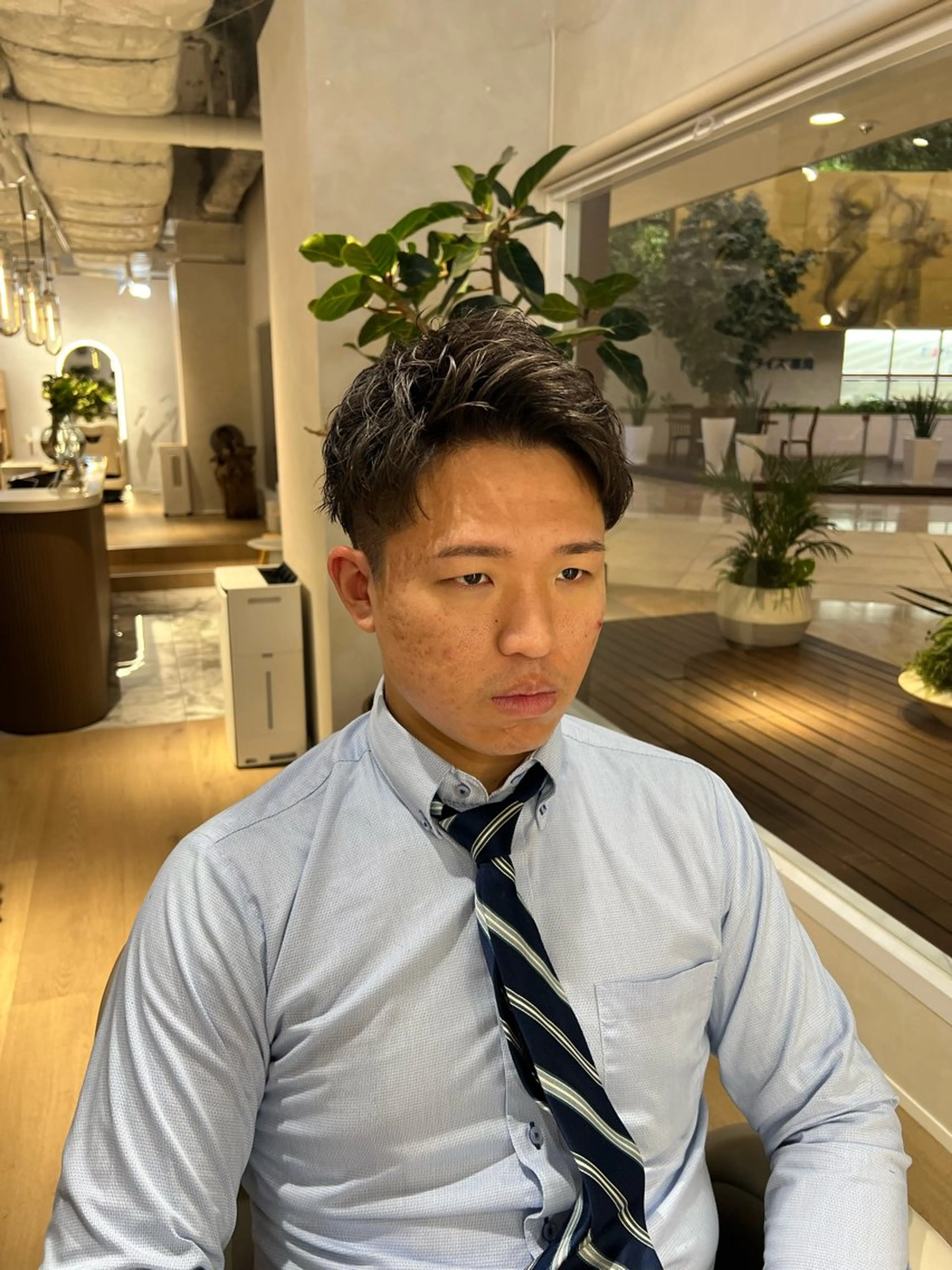 ショート メンズ ワックス脱毛 unopulir Vamos店所属・梅田茶屋町メンズ 専門美容師 山元一平のヘアスタイル