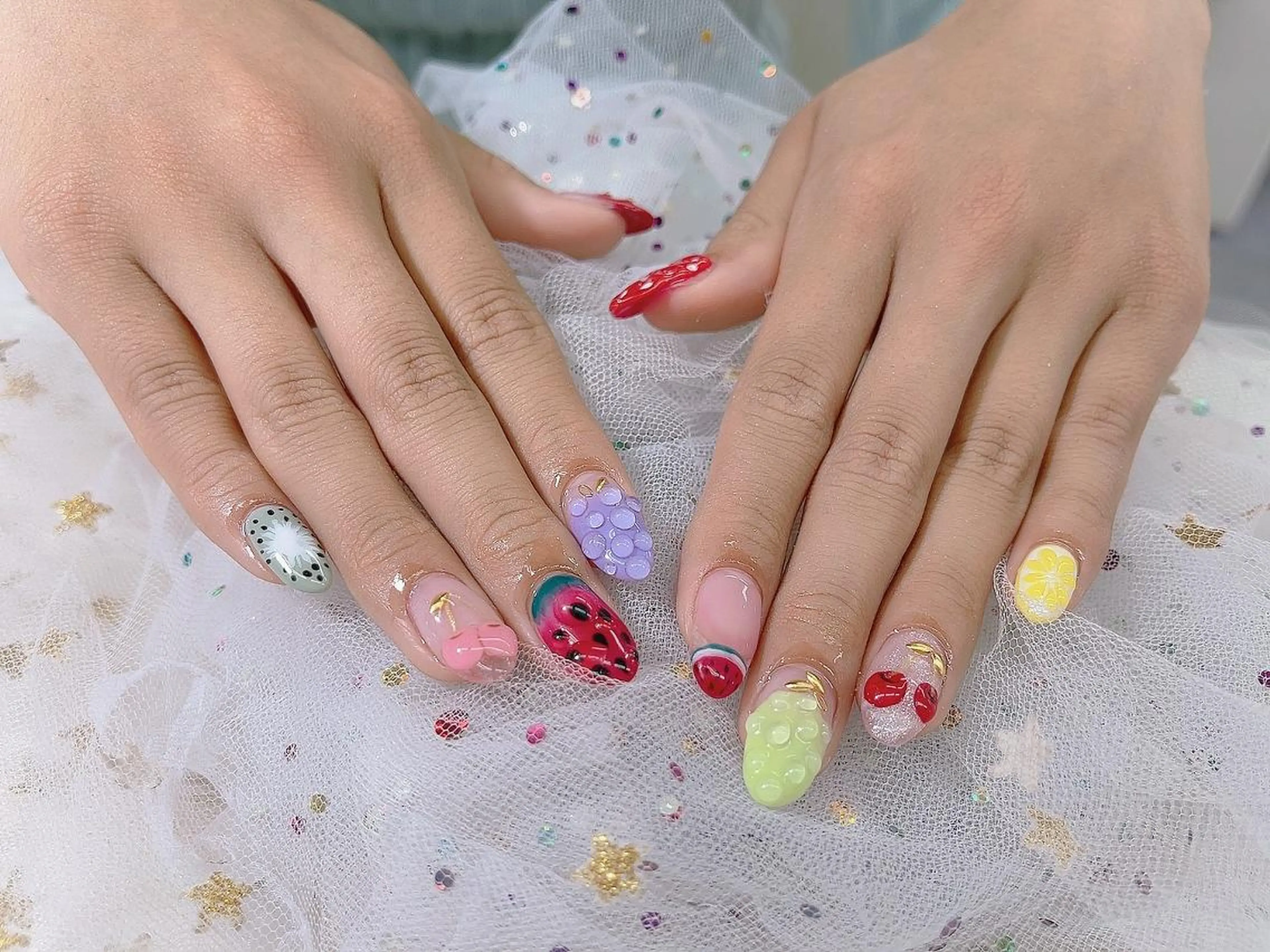 ネイル 🦋ネイルサロン ブラン🌈ゆりのネイルデザイン