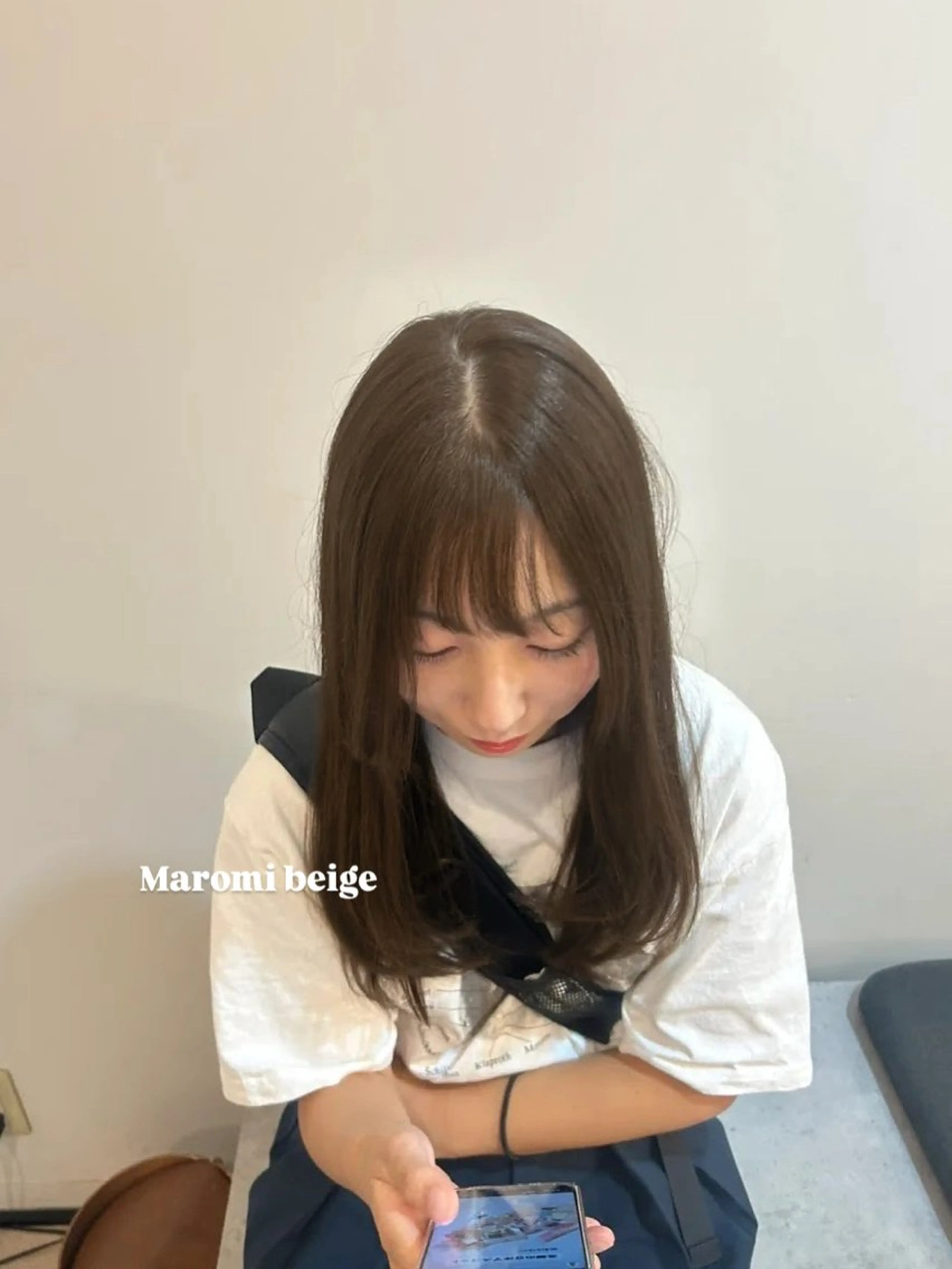 セミロング カラー ヘアカラー トリートメント 透明感color 🫧ruko🌿銀座のヘアスタイル