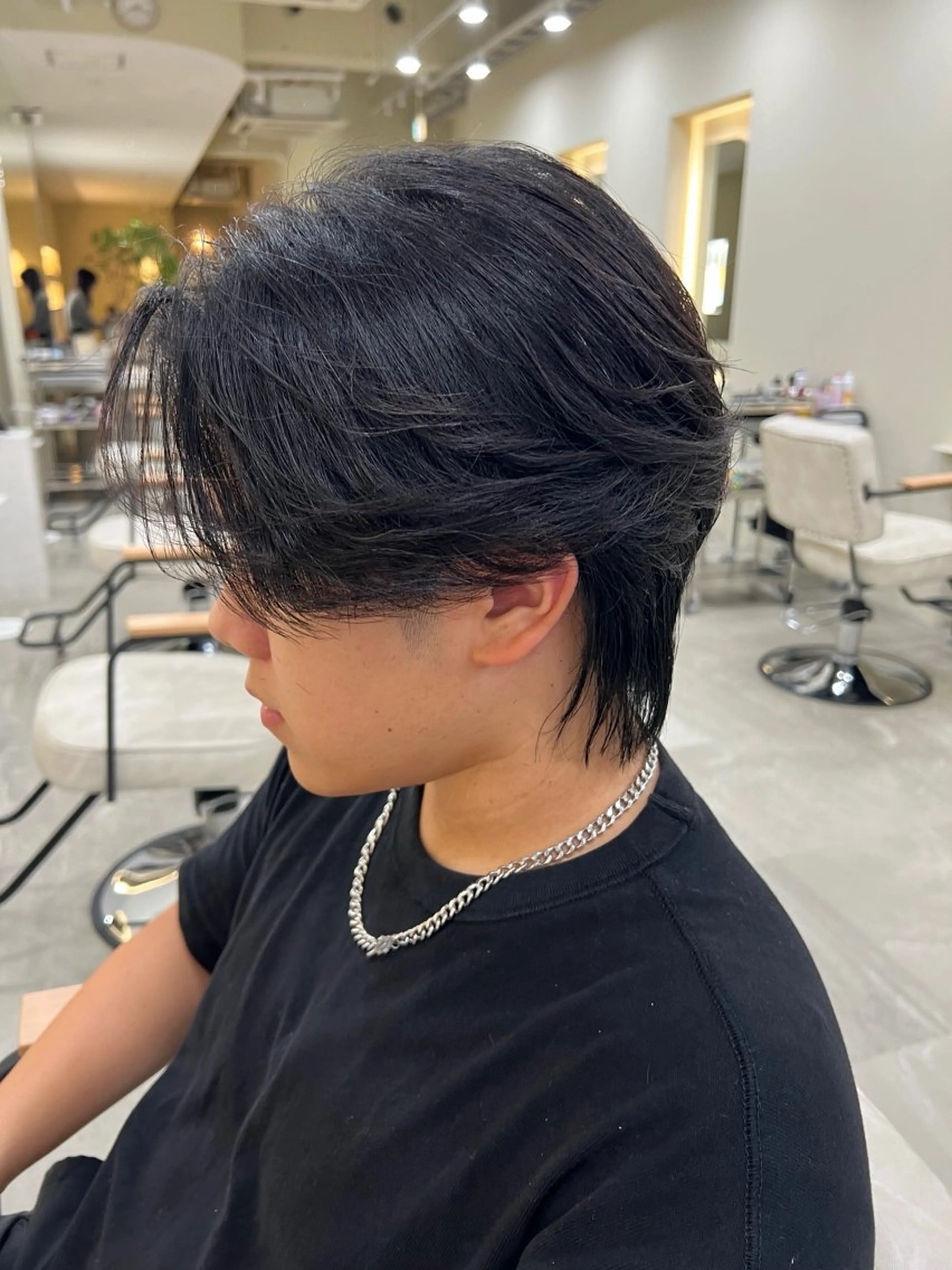 メンズ パーマ tom/uni /ブリーチなしカラーのヘアスタイル