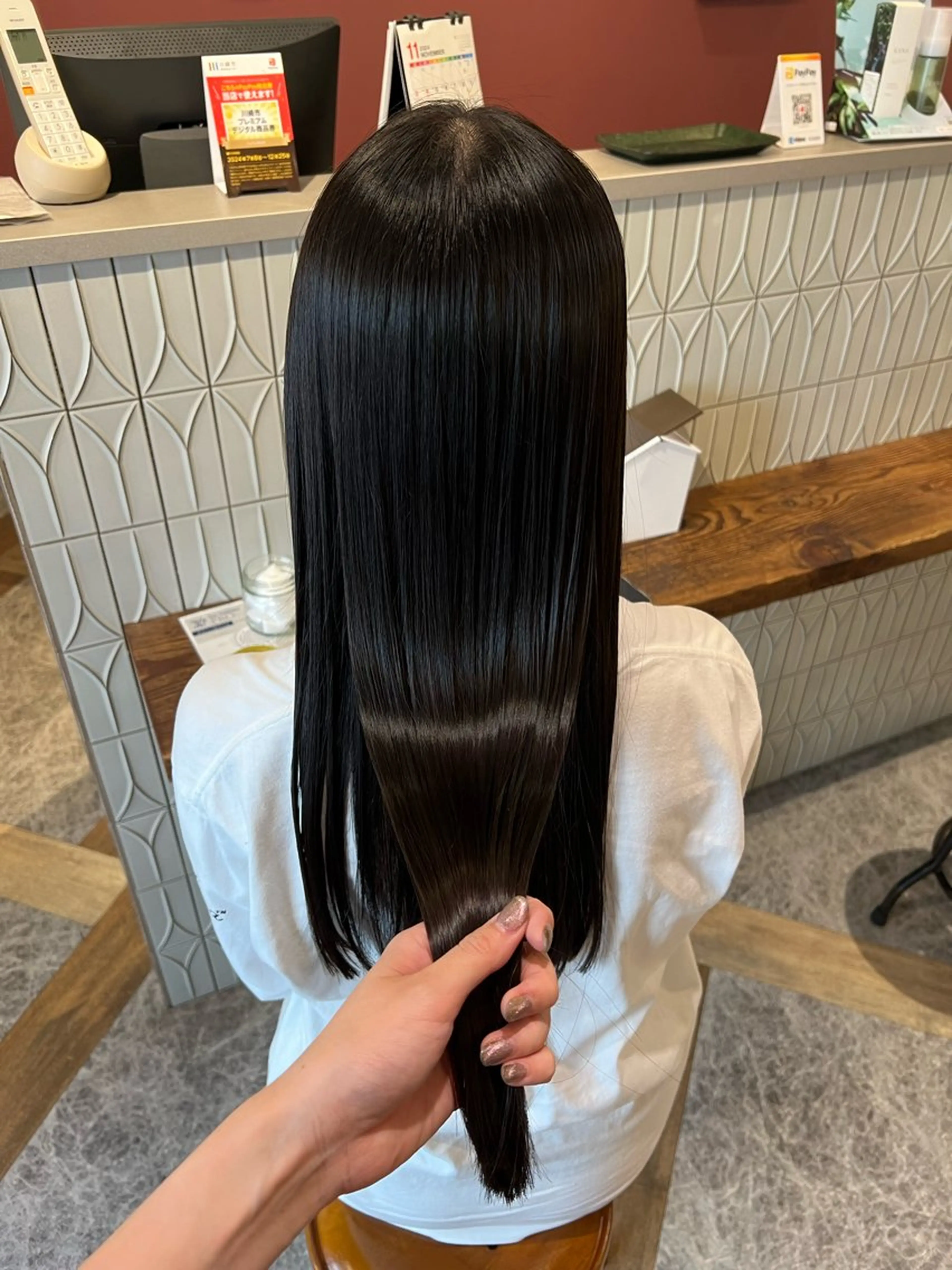 ロング カラー 美容室moon所属・くびれるボブ🤍 松本安奈のヘアスタイル
