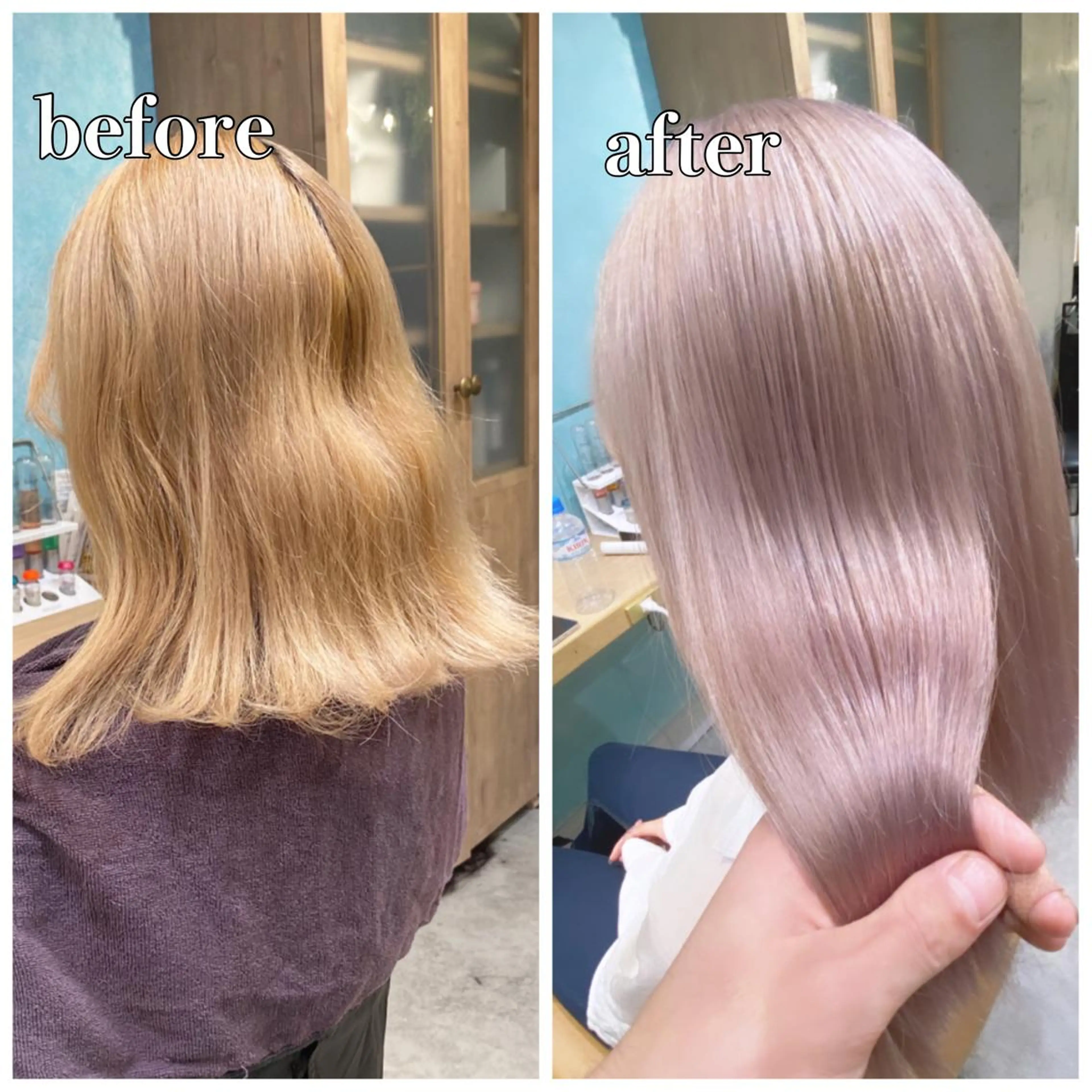 ミディアム カラー La fith liebe 京都駅前店所属・🌈ブリーチ特化🌈 MINATOのヘアスタイル