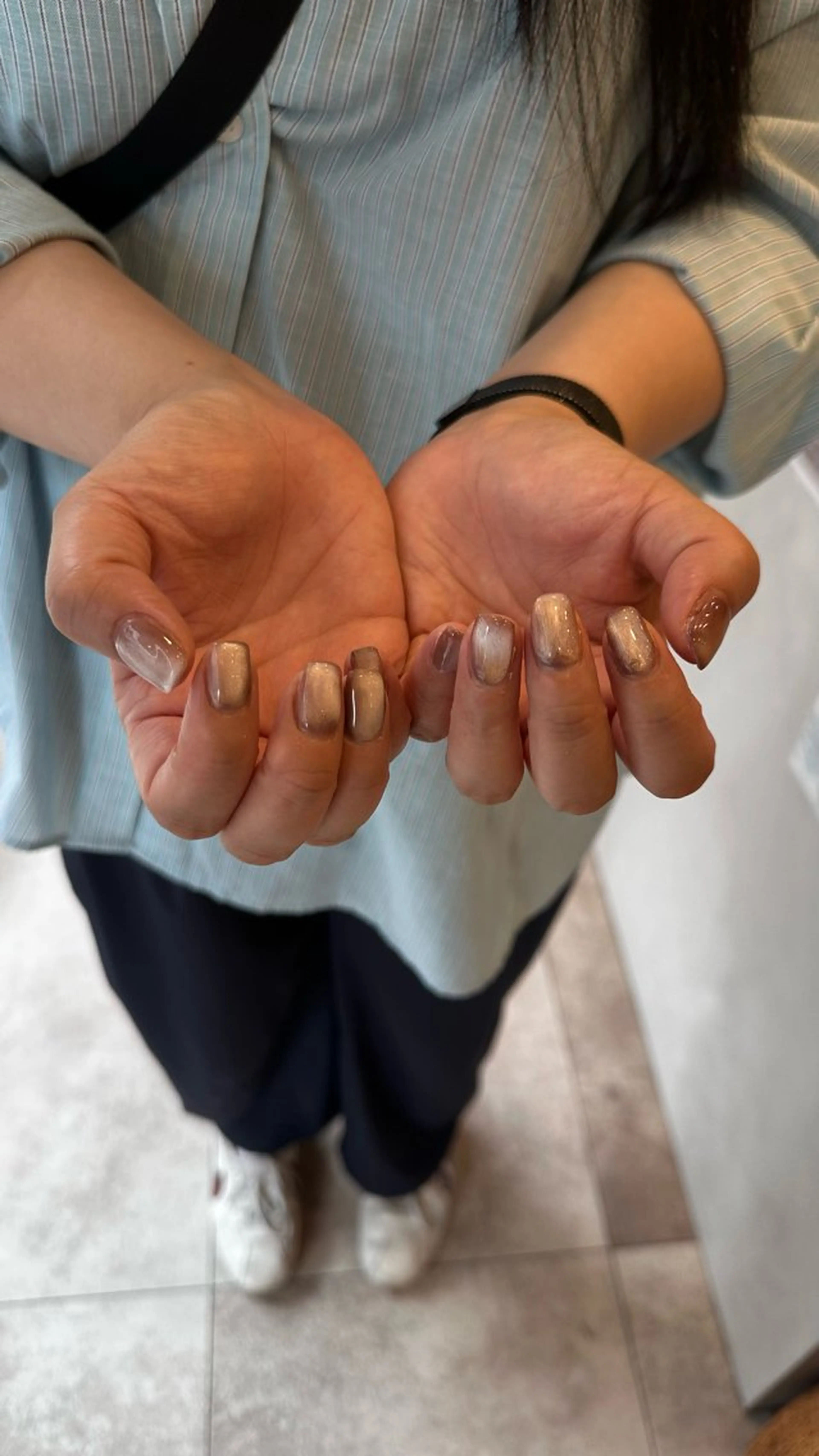 【ナチュラル/オフィス】Hand グラデーションorフレンチ(ベースなし) (オフあり)の写真