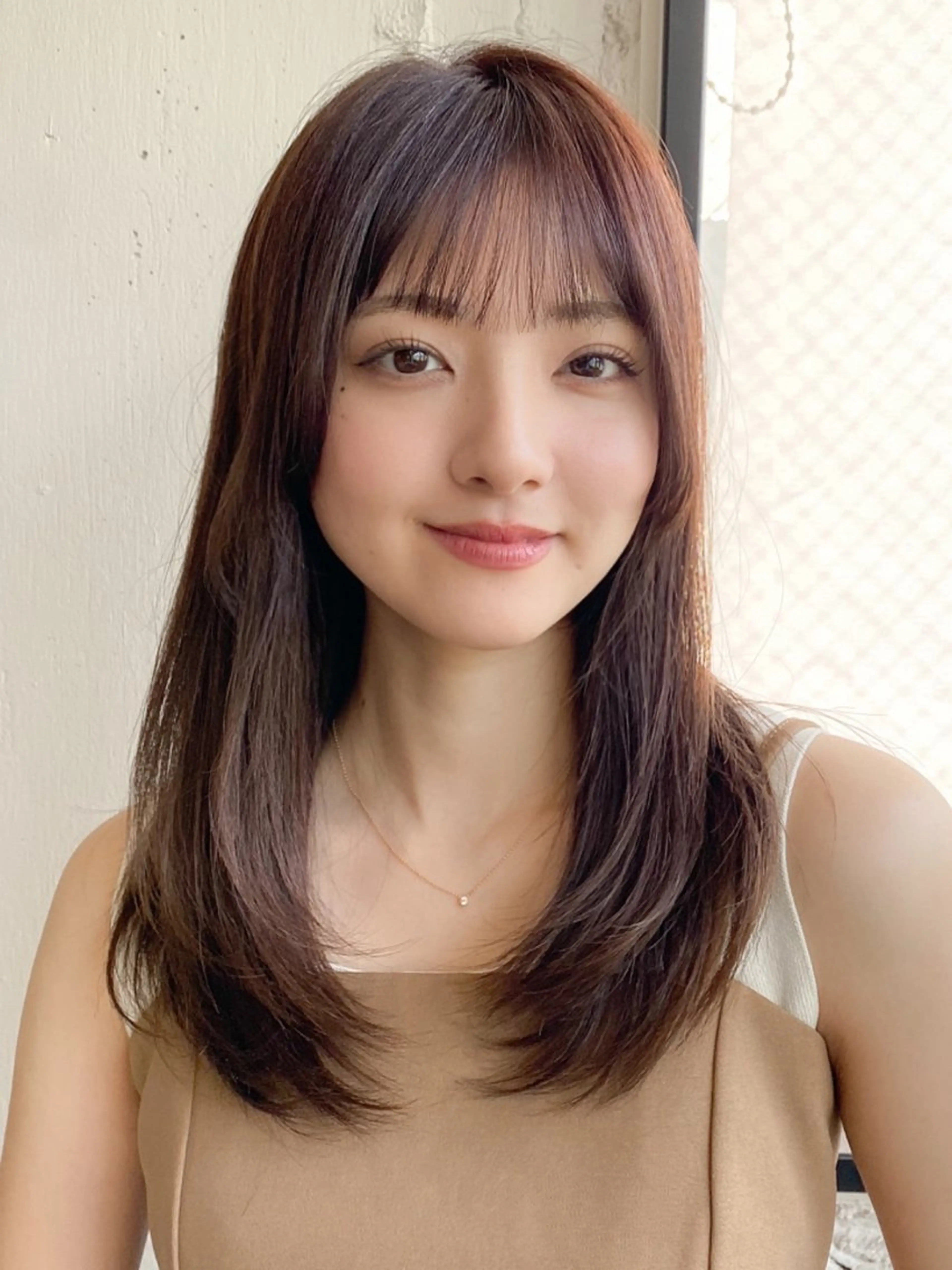 セミロング レイヤーカット トリートメント 佐藤 侑哉のヘアスタイル