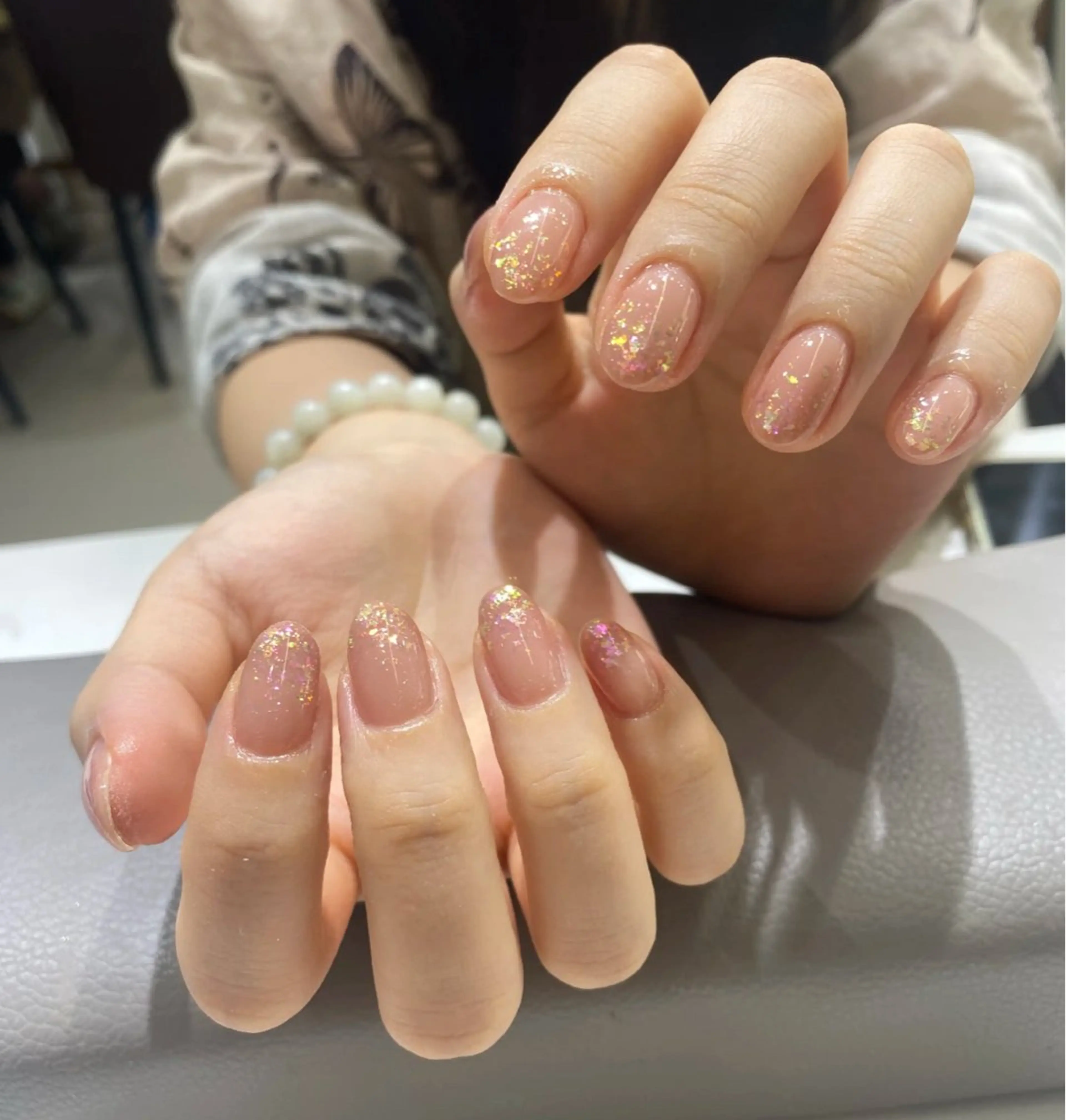 ラメグラデーションの写真