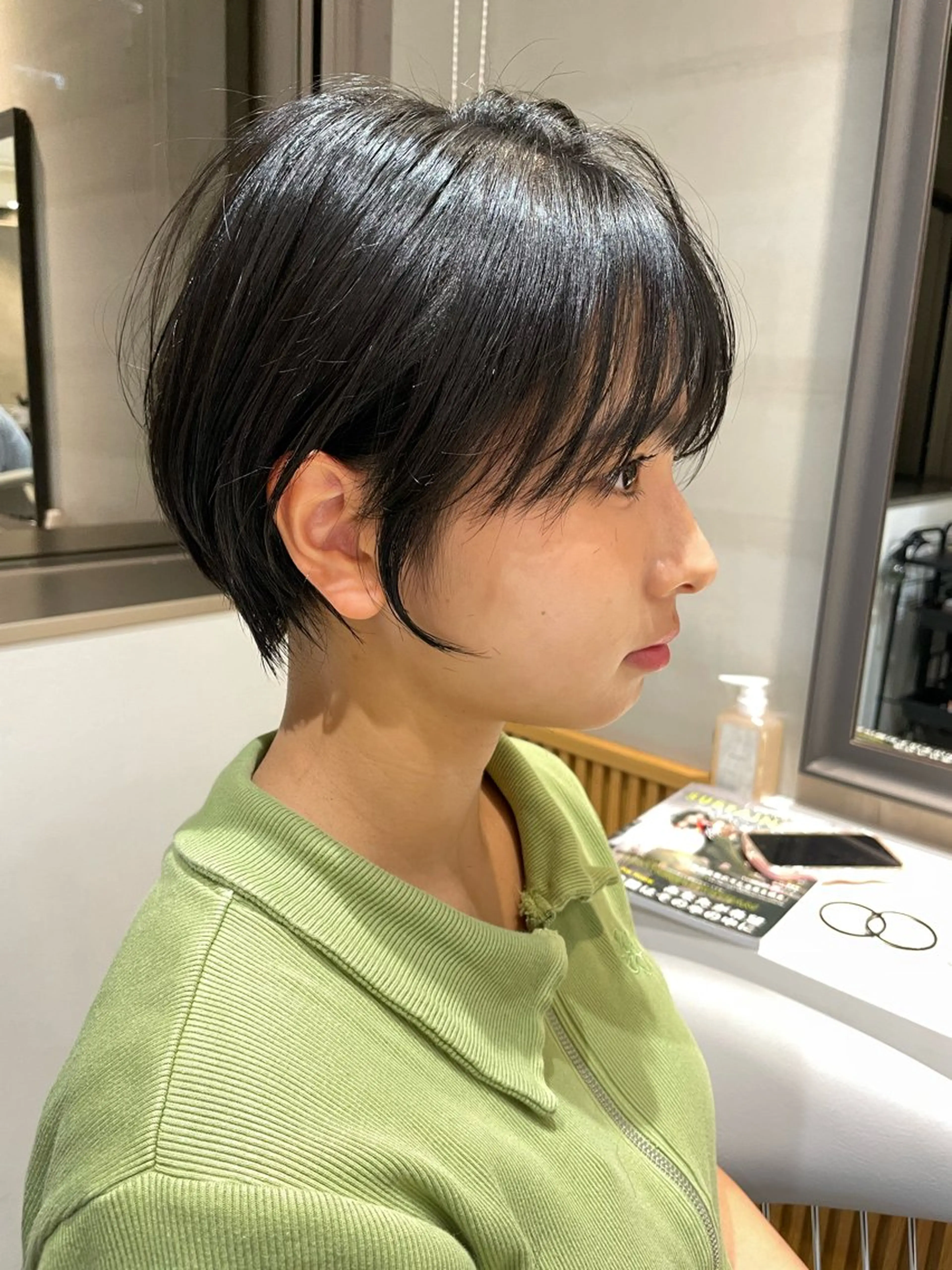 ショート カット ヘアカラー トリートメント 似合わせカット✂️✖ 地毛風縮毛矯正のヘアスタイル