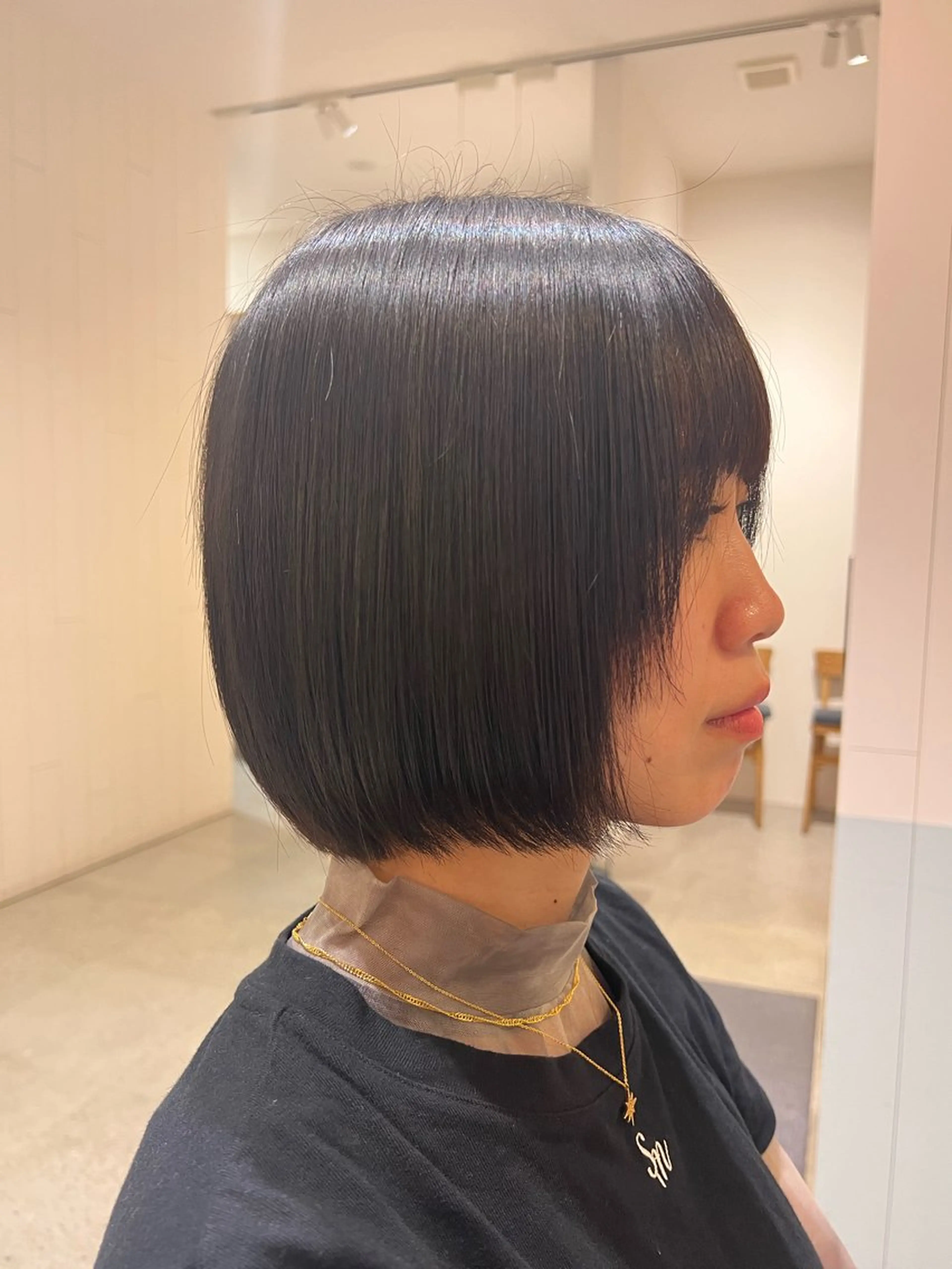 ショート ボブ カット サラツヤ美髪矯正✨️ 平木亜美‪のヘアスタイル