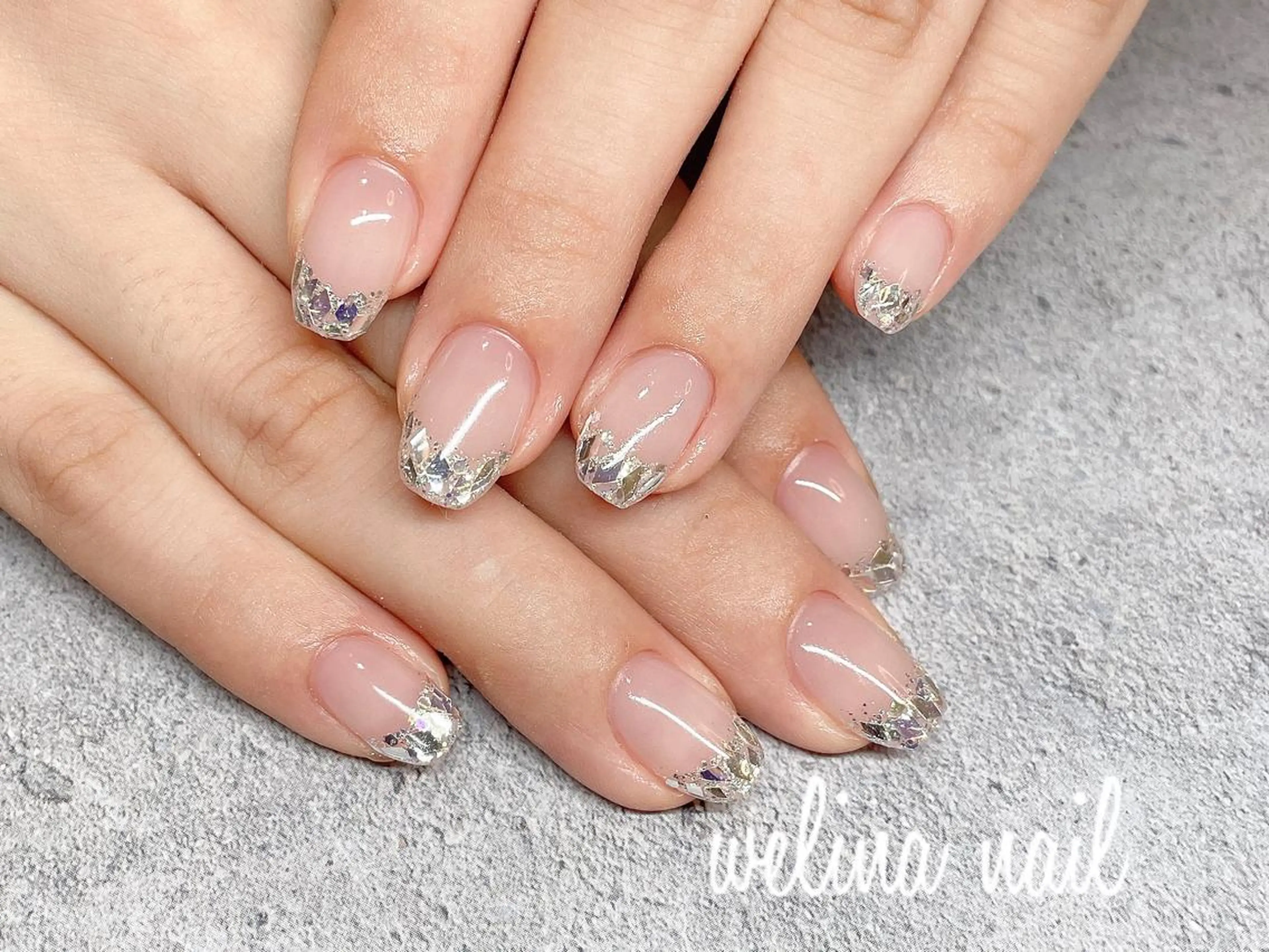 ネイル フレンチネイル ガラスフレンチ WELINA nail salonのエステ・リラクイメージ
