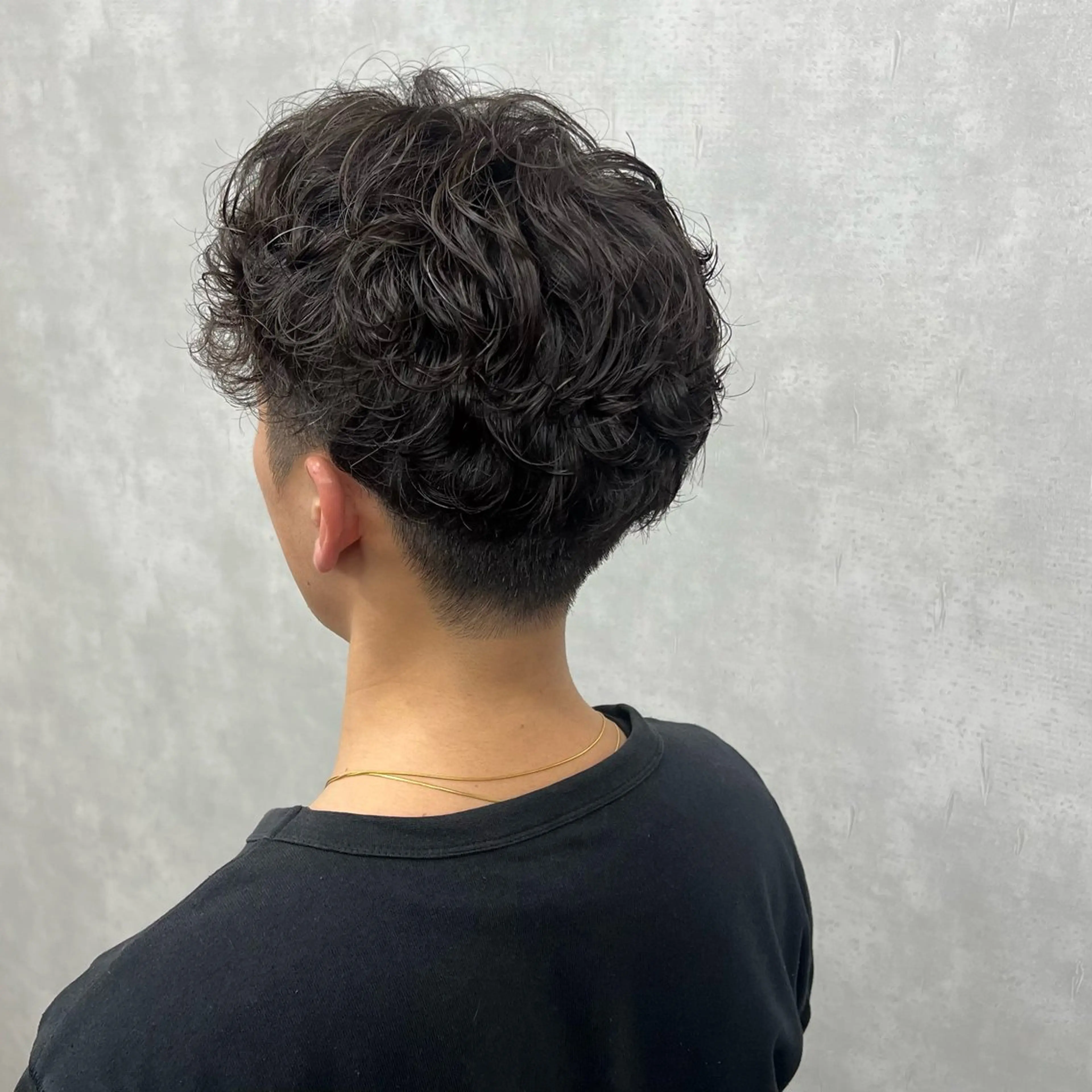 パーマ メンズ カット パーマ トリートメント 沖山 友津季のヘアスタイル