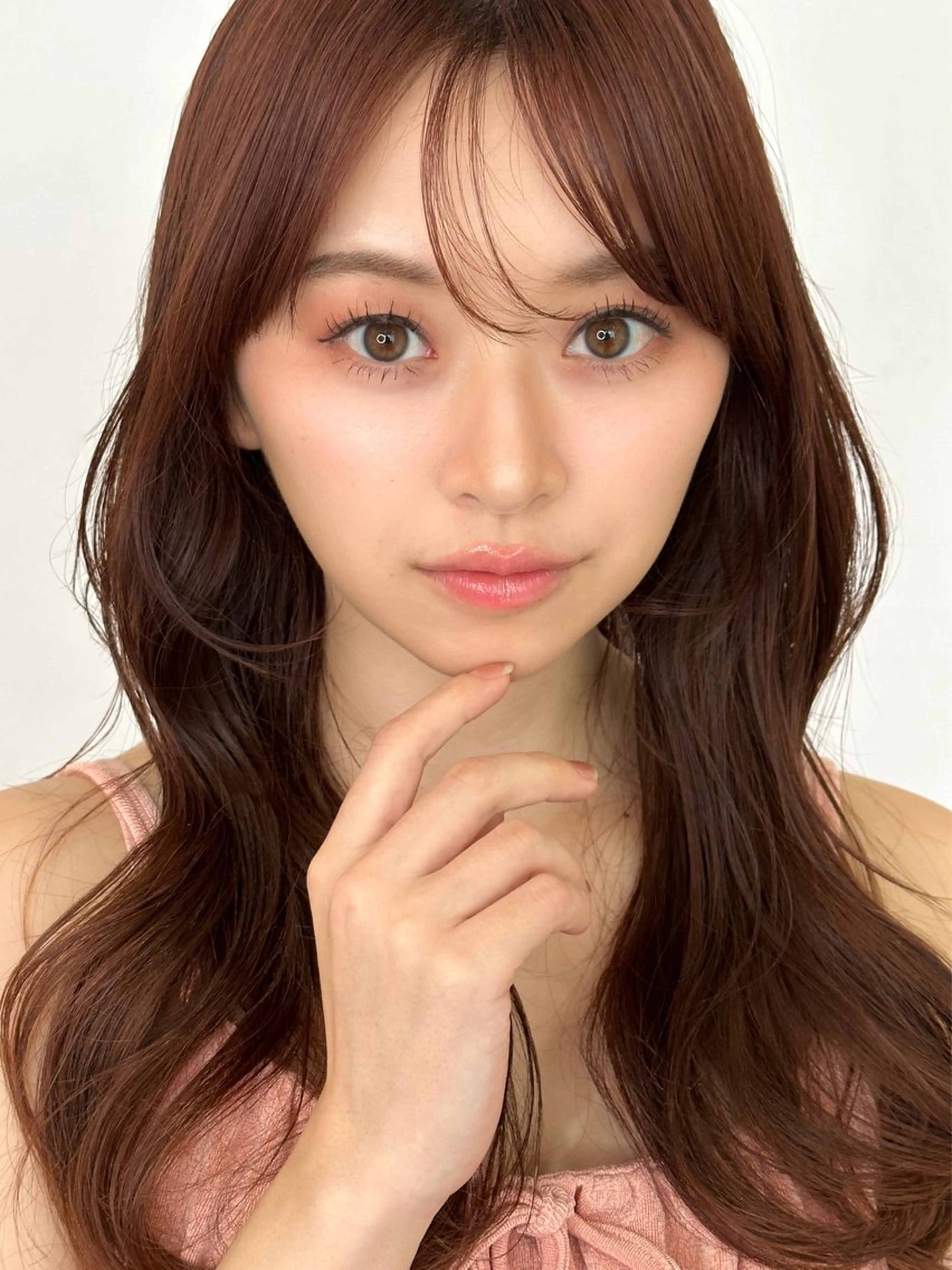 セミロング カラー カット ヘアカラー トリートメント JYUNESU表参道所属・透明感カラー🎀 似合わせYURIAのヘアスタイル
