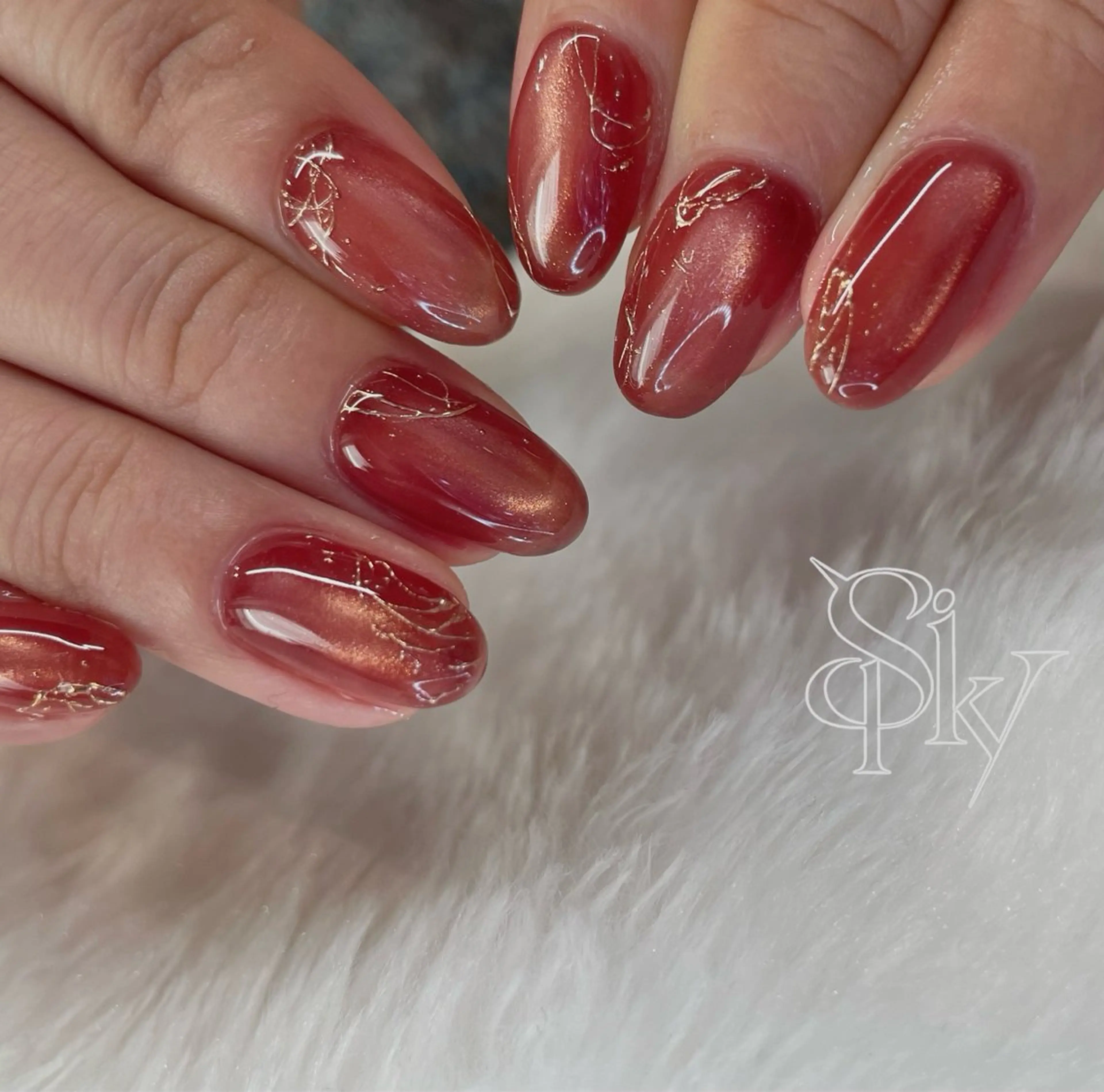 ネイル ハンドネイル Spiky とうげ ふうかのネイルデザイン