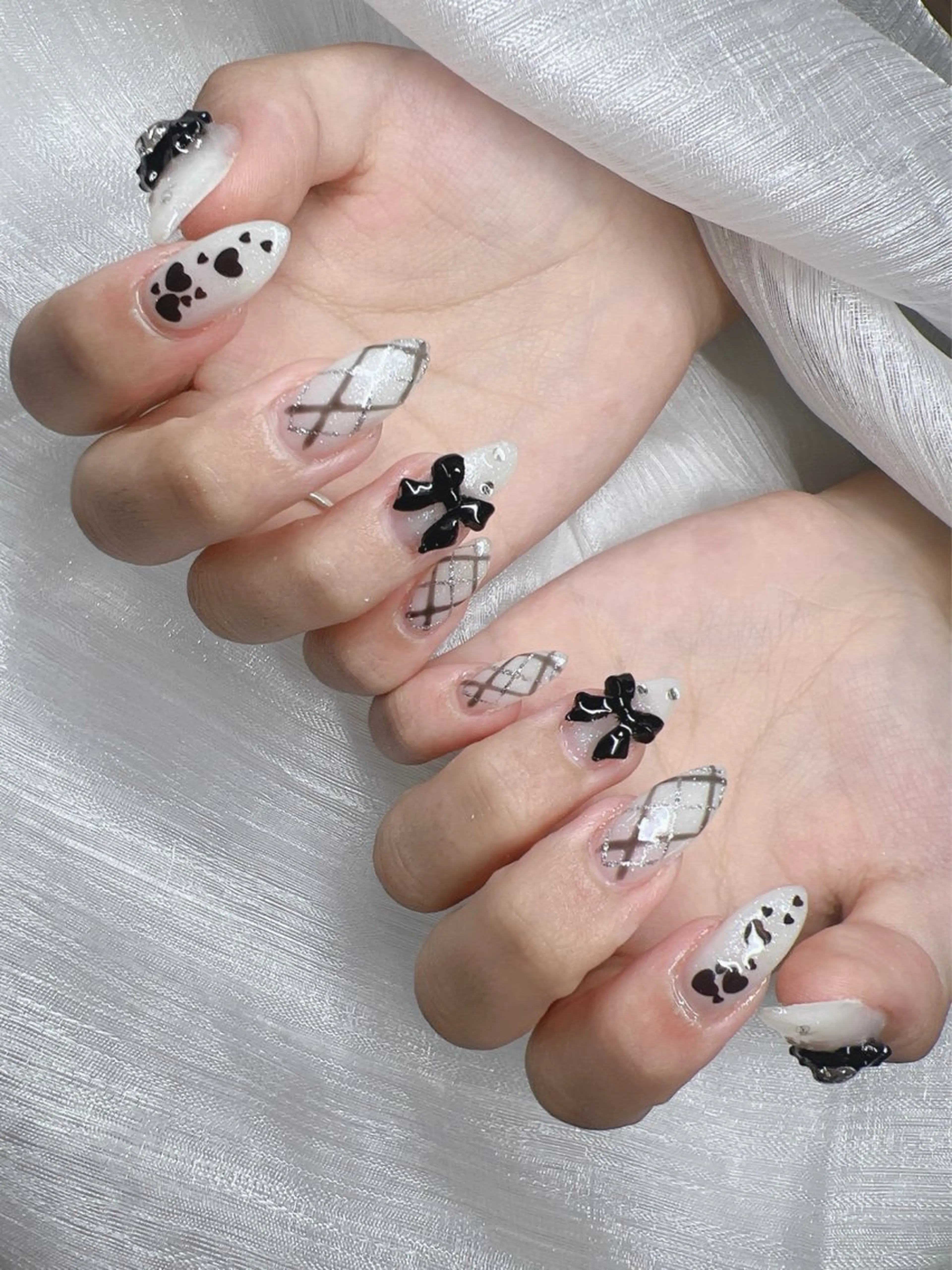 ネイル ハンドネイル Lee Nails チップ長さだし専門店のネイルデザイン