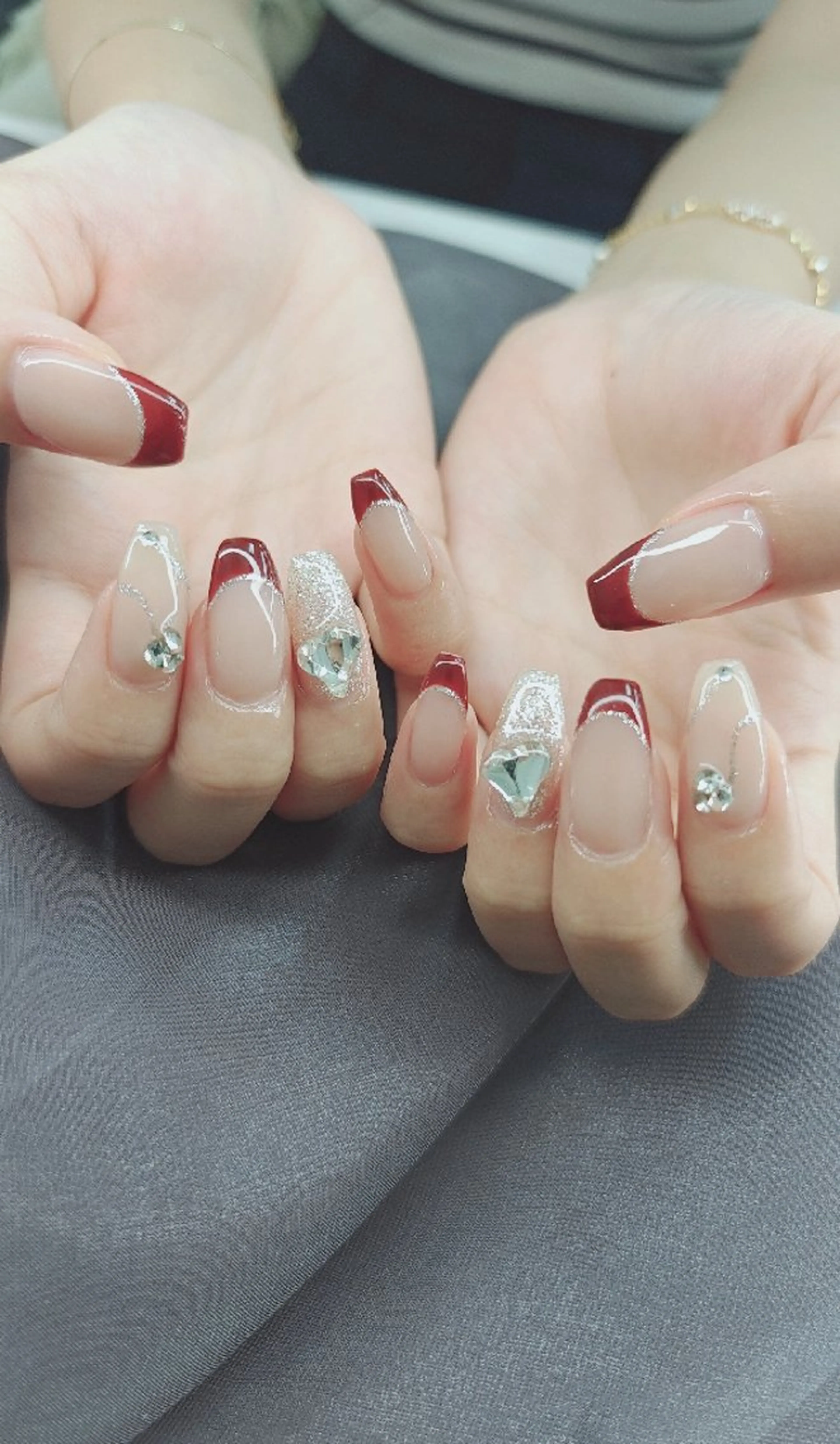 ネイル べっ甲ネイル チークネイル フレンチネイル 韓国ネイル ニュアンスネイル ハンドネイル ♡Sherry  Nail♡のネイルデザイン