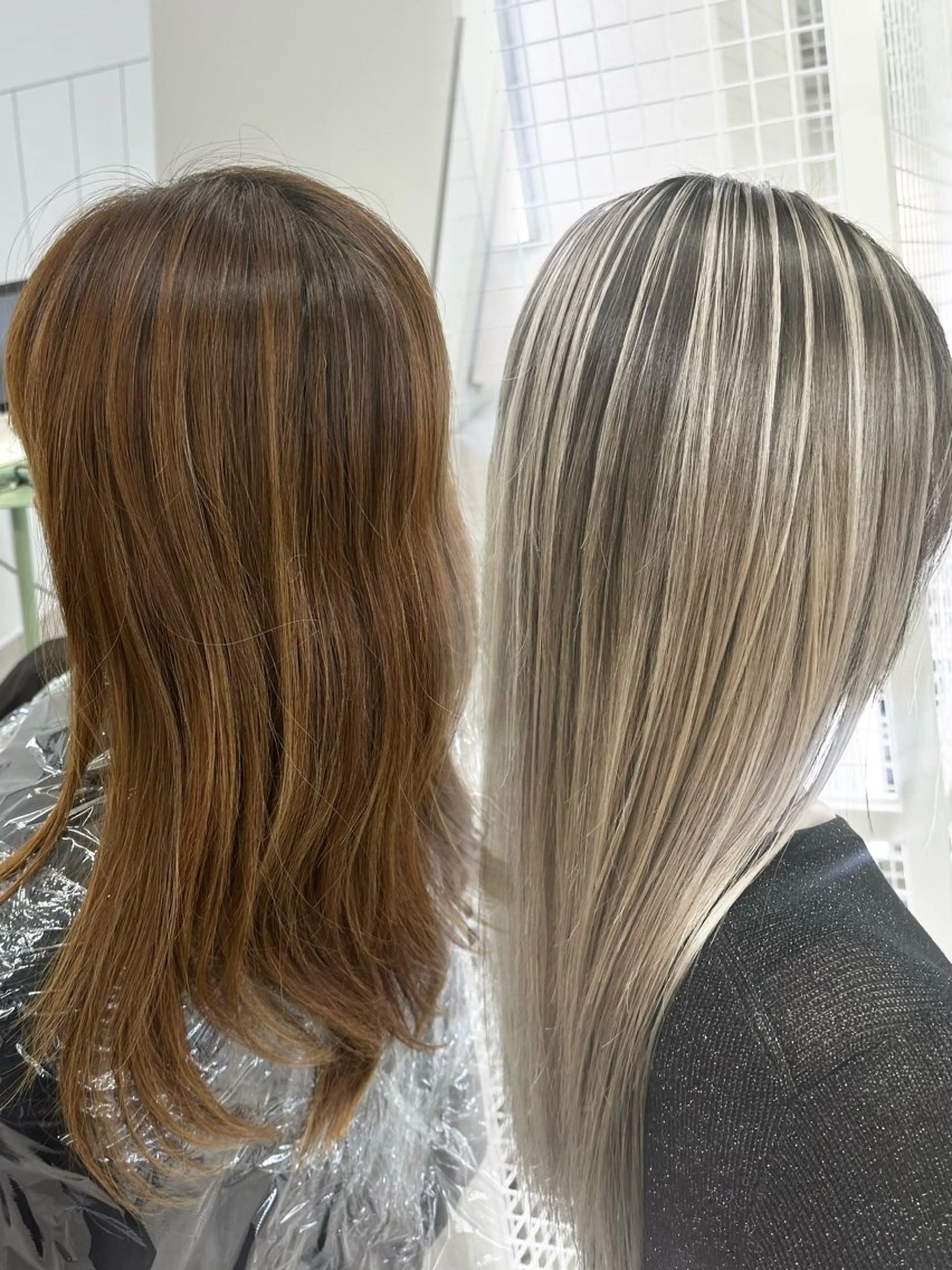 【撮影モデル用￤レディースバレイヤージュ】カット＋Wカラー+トリートメントの写真