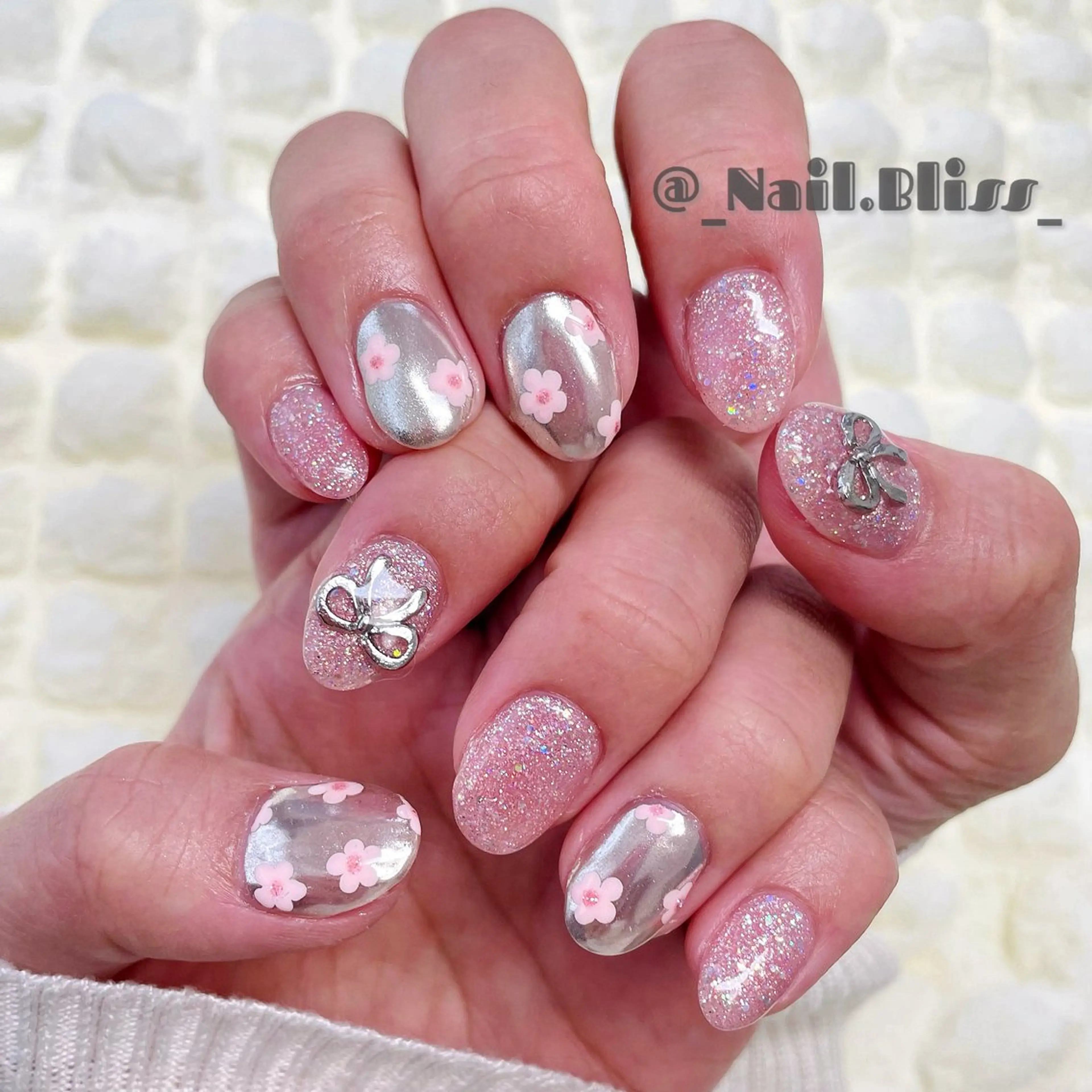 ネイル フラワーネイル ハンドネイル NAIL BLISSのネイルデザイン