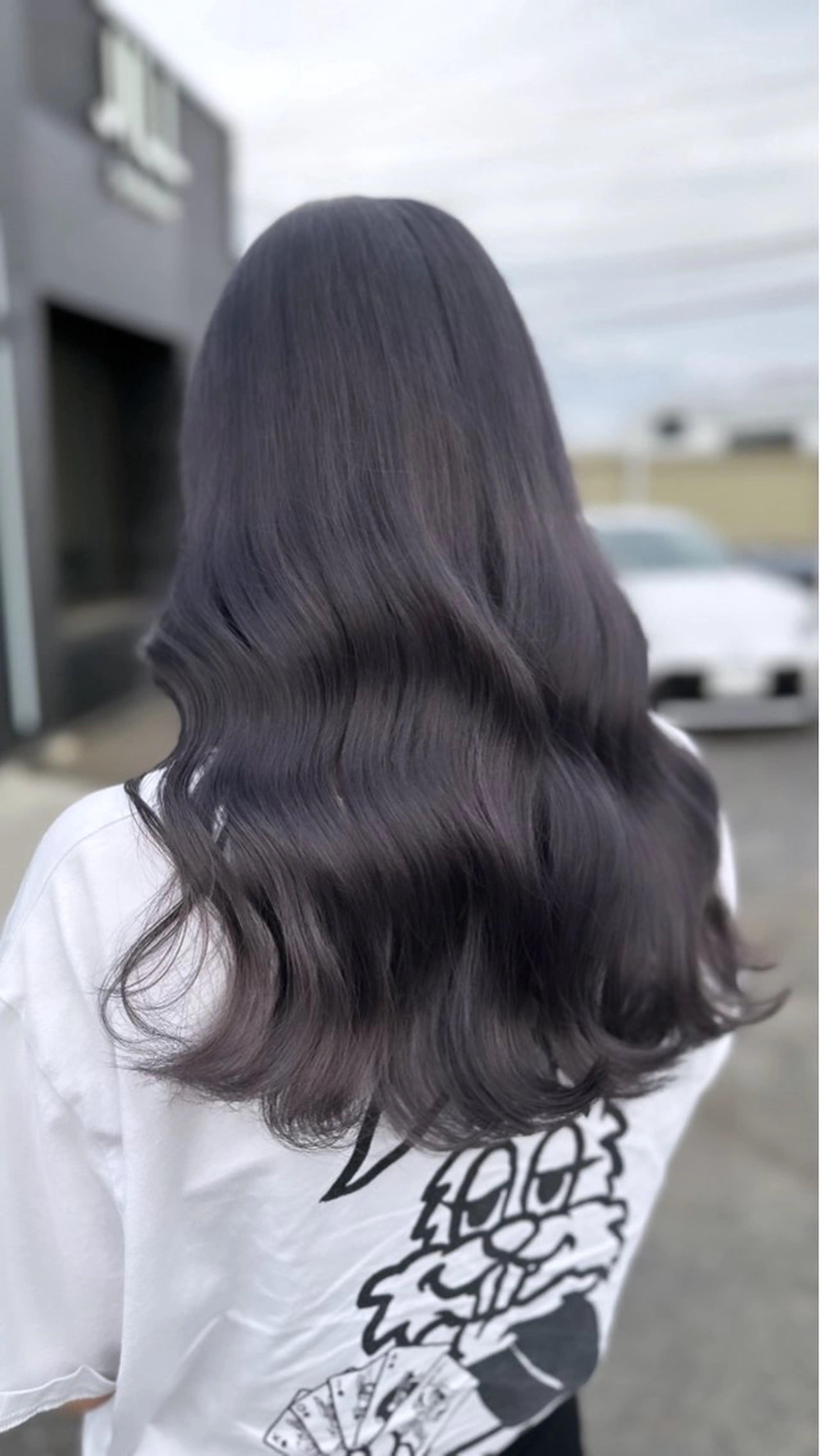 ロング カラー ヘアアレンジ ブリーチ ラベンダーカラー ラベンダーグレー ✨小山/ハイトーン/ レイヤー✨中茎涼太のヘアスタイル