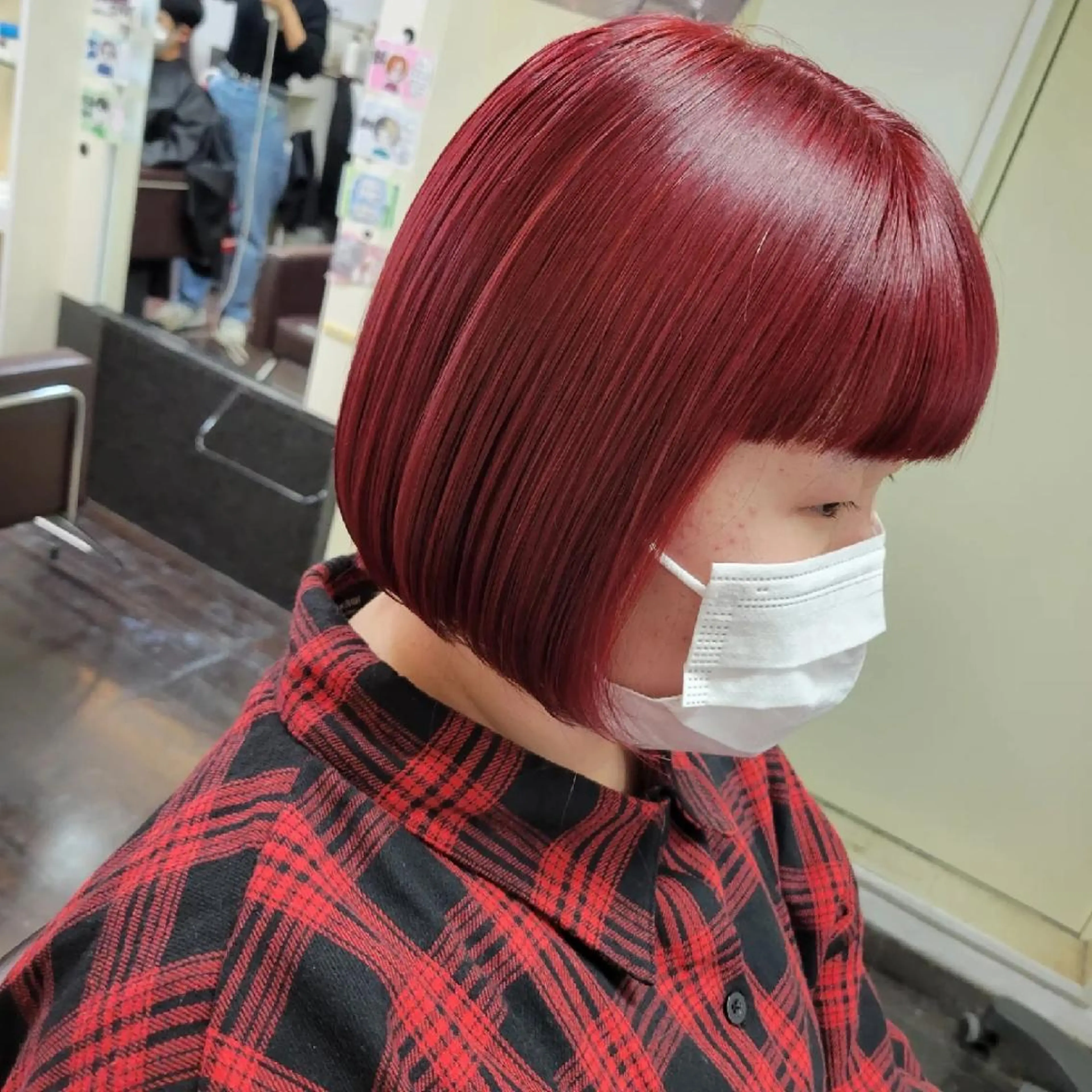カラー ブリーチ オレンジ ピンクカラー ヘアカラー 遠藤 史秋のヘアスタイル