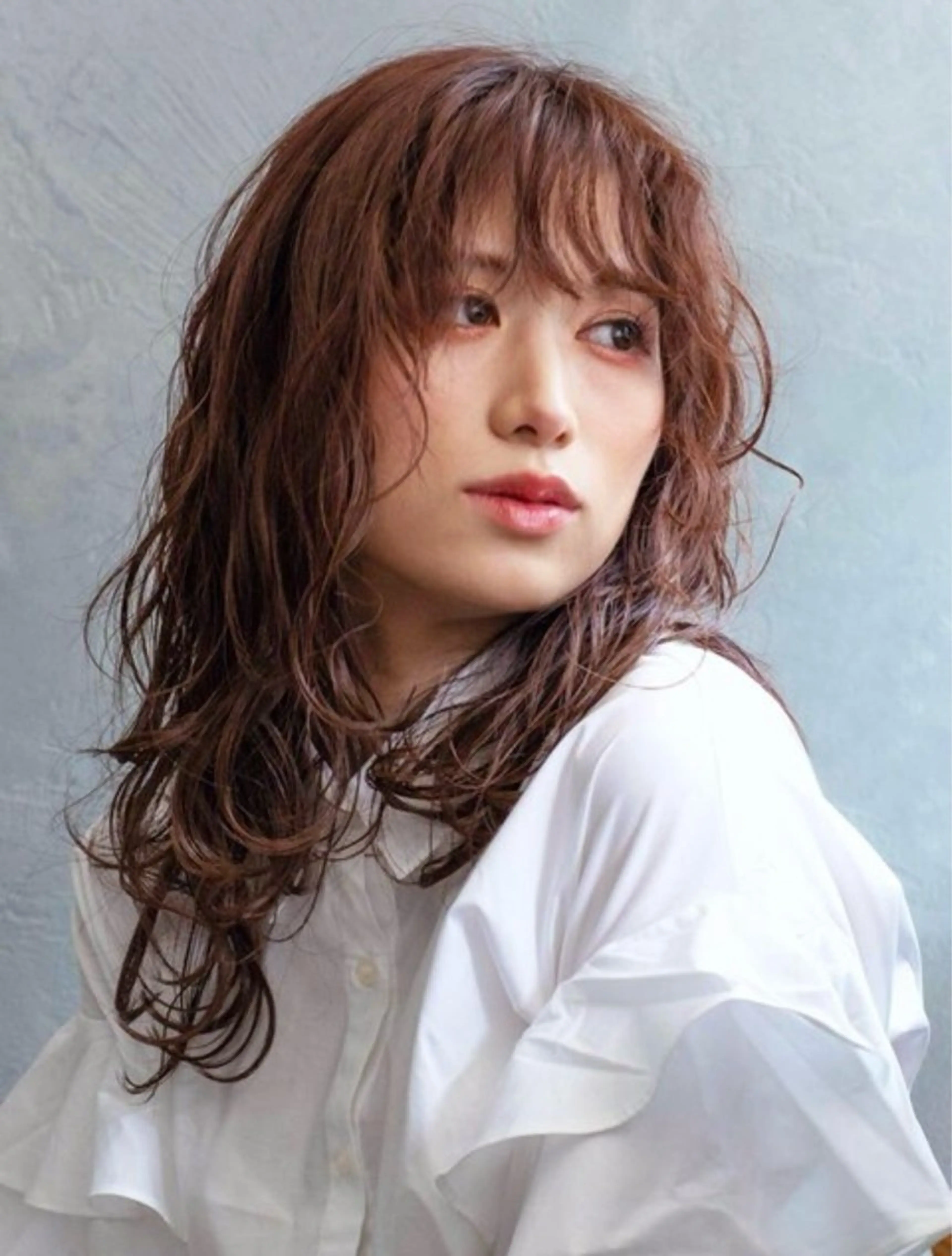 ロング カラー パーマ 村山 佳穂のヘアスタイル