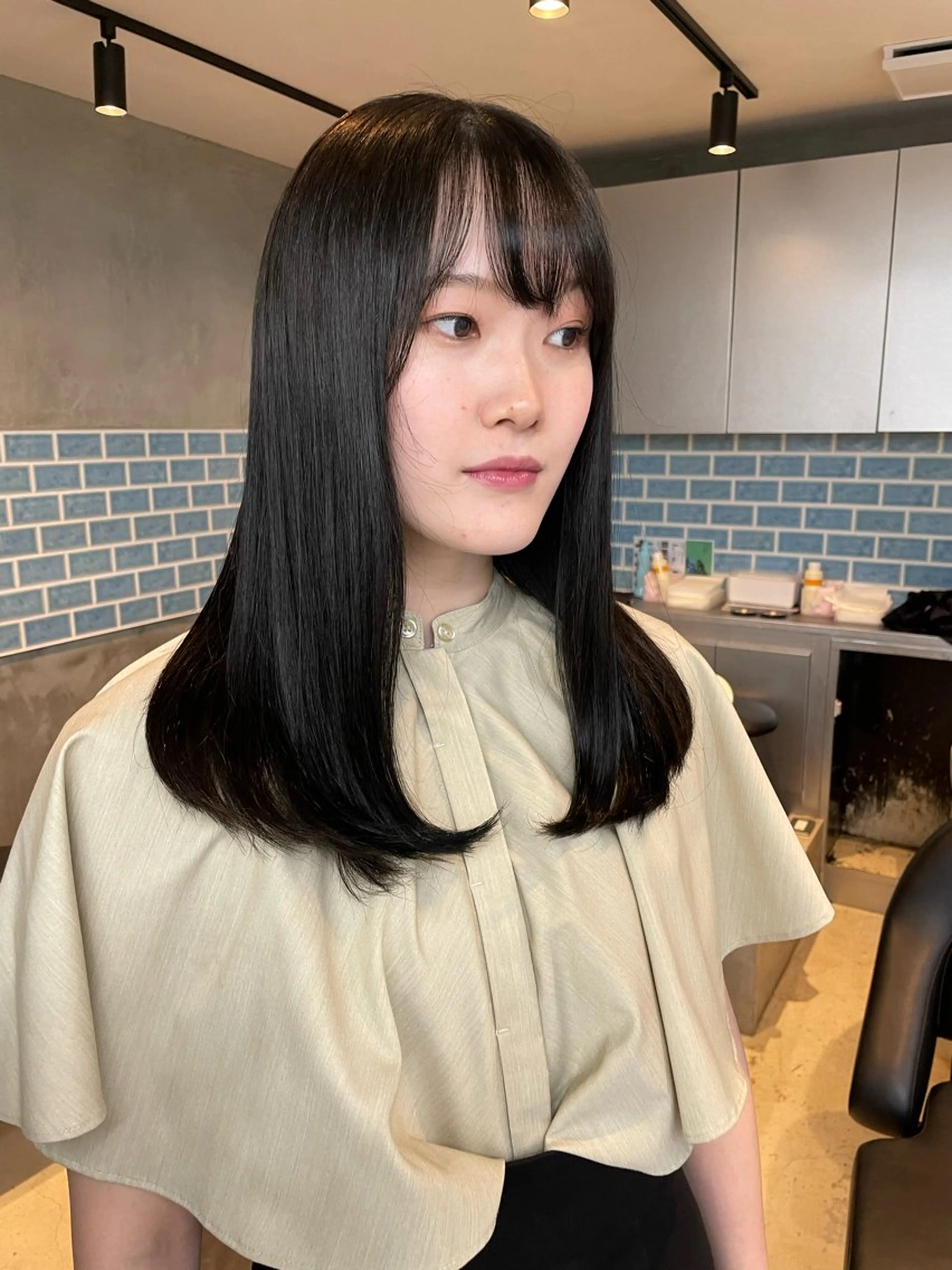 セミロング ヘアカラー 🫧ほのか /透明感カラー🫧のヘアスタイル