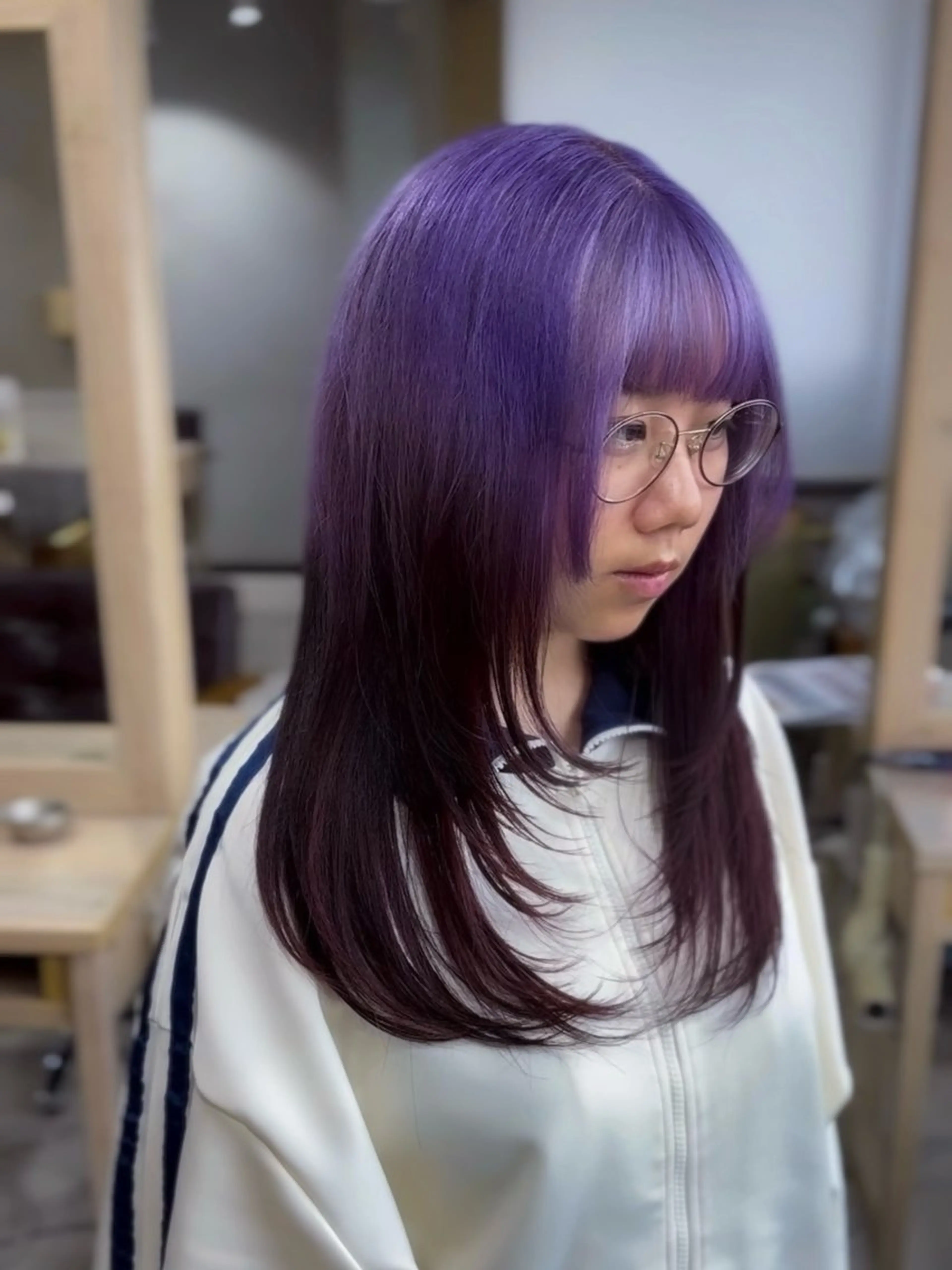 ロング カラー ルーツカラー/ レイヤーカット/井川のヘアスタイル