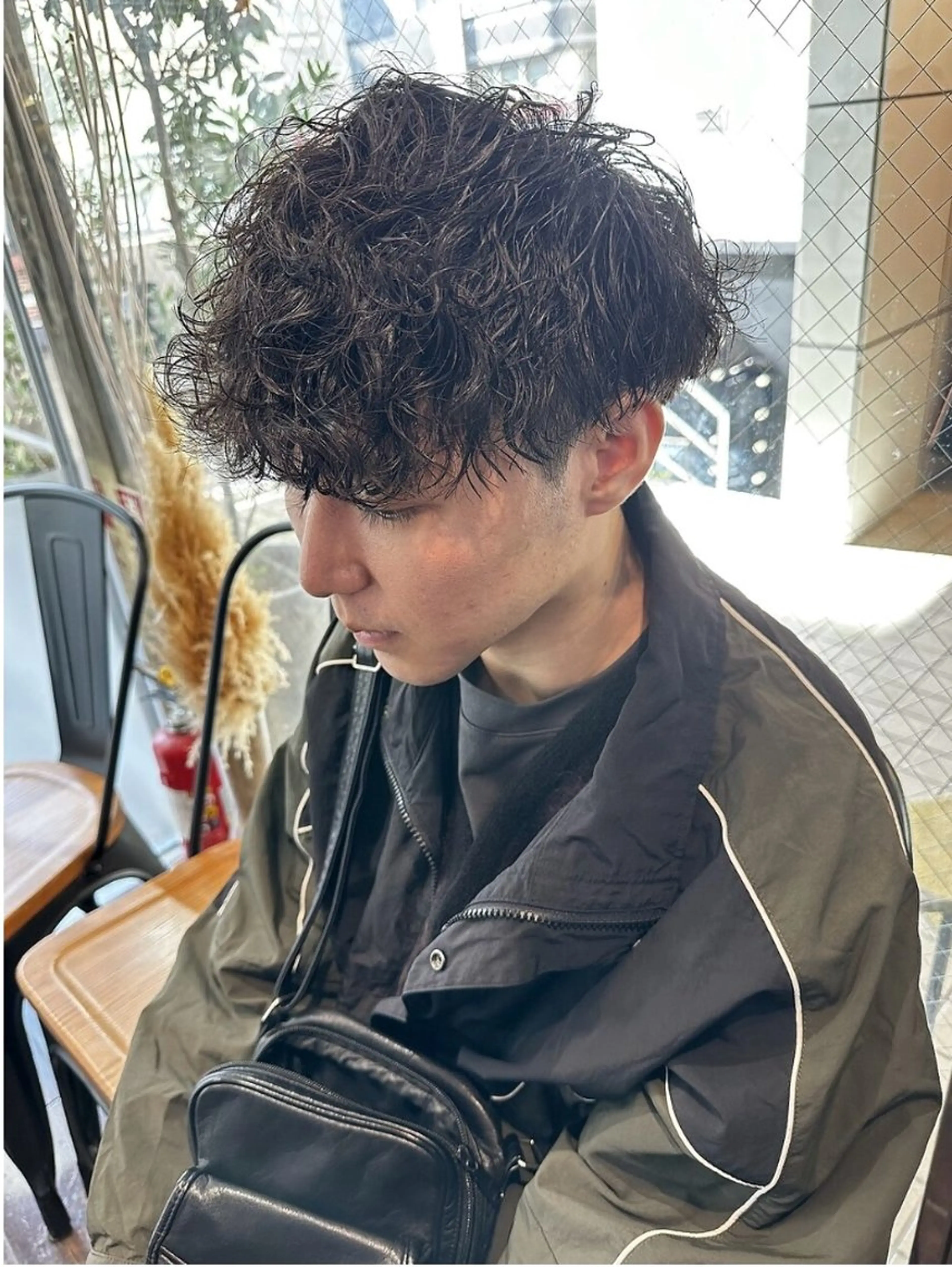 パーマ メンズ メンズブリーチ メンズハイトーン メンズ韓国風 マッシュ メンズパーマ designcolo r/似合わせNOKAのヘアスタイル