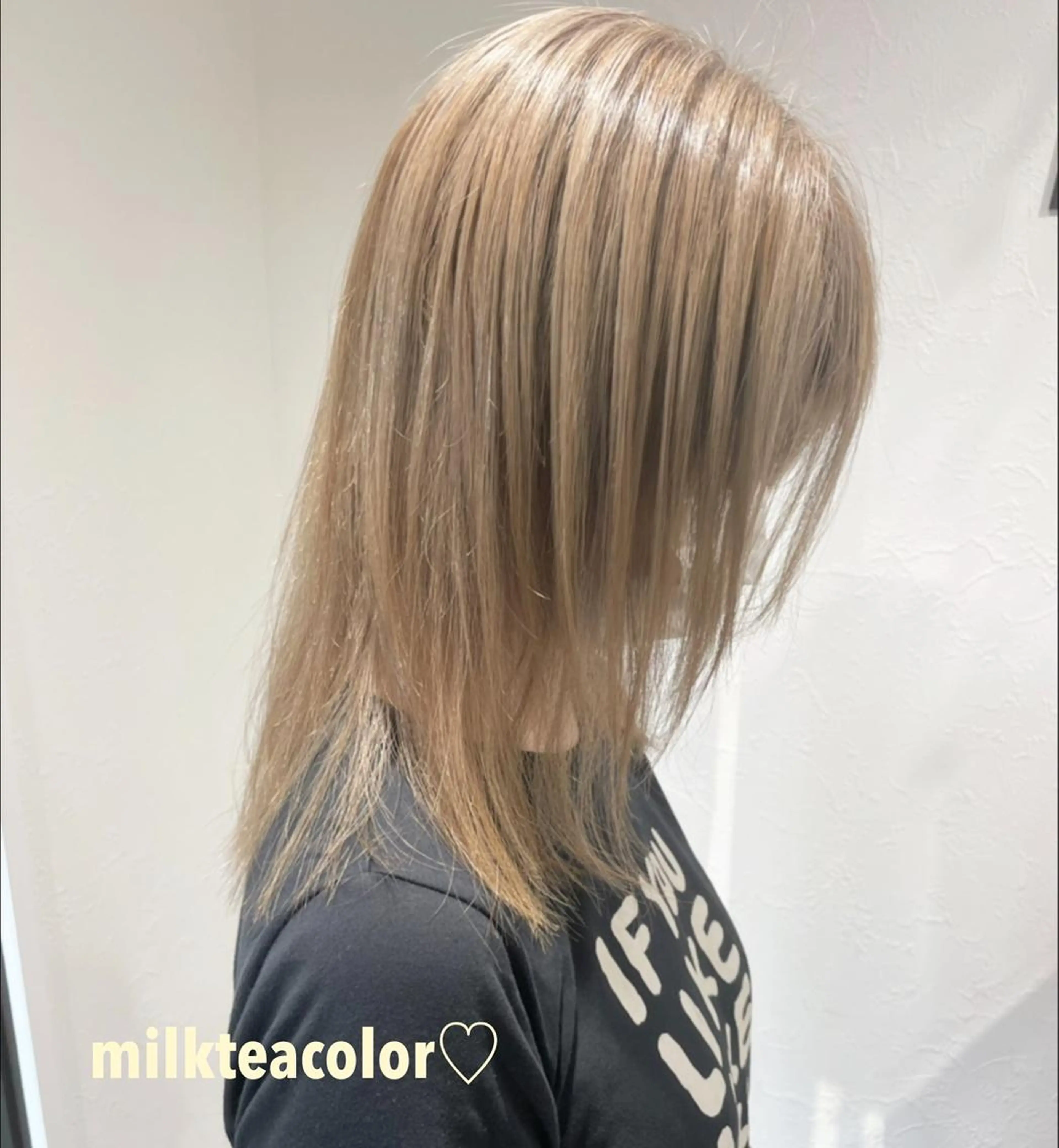 セミロング カラー ハイトーンカラー ウルフカット ヘアカラー 2nd所属・🤍2nd🤍田所 美希のヘアスタイル