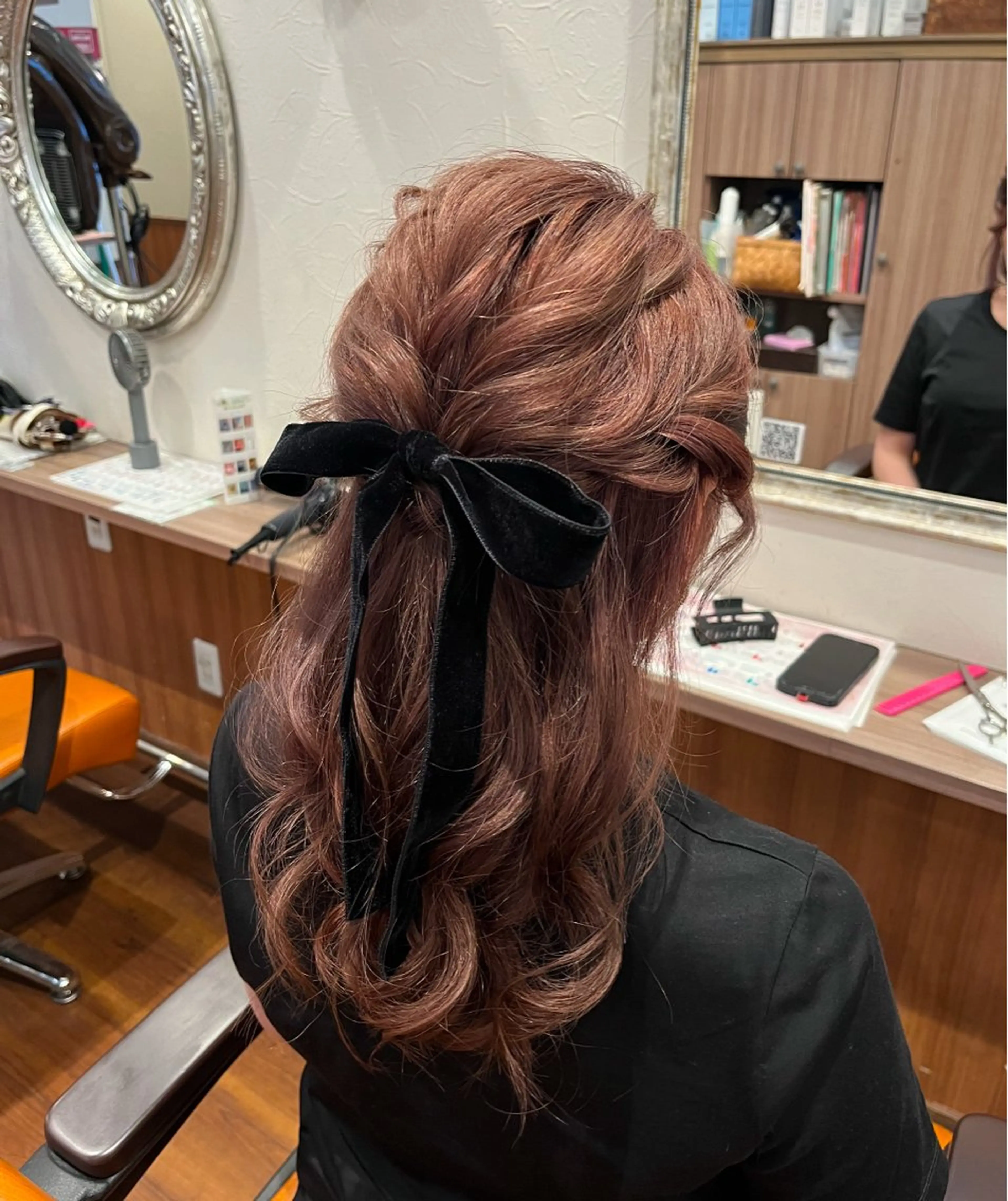 ヘアアレンジ ハーフアップ Chocolat阿部野所属・なかじま ささらのヘアスタイル