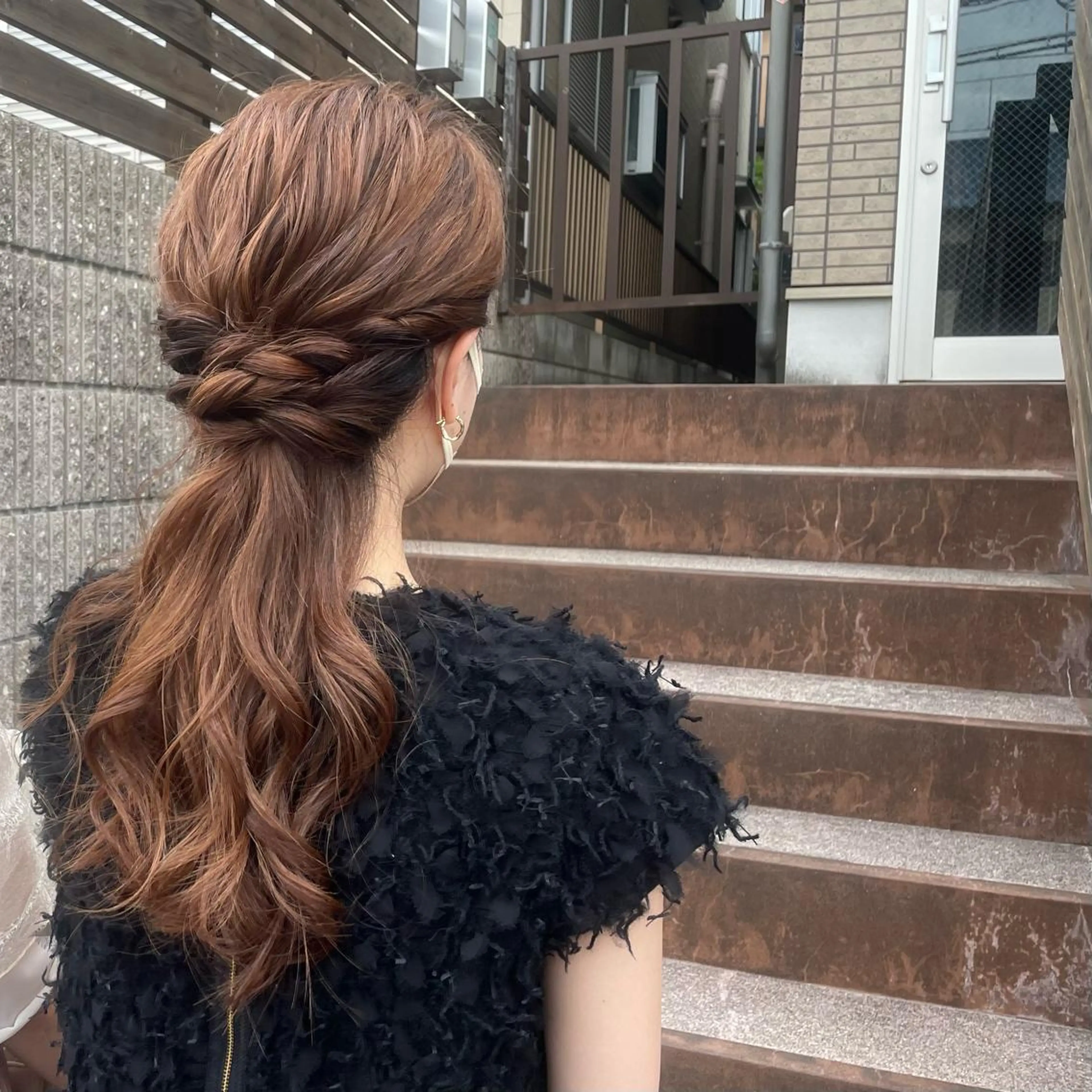 ヘアアレンジ ハーフアップ Loma ミレイのヘアスタイル