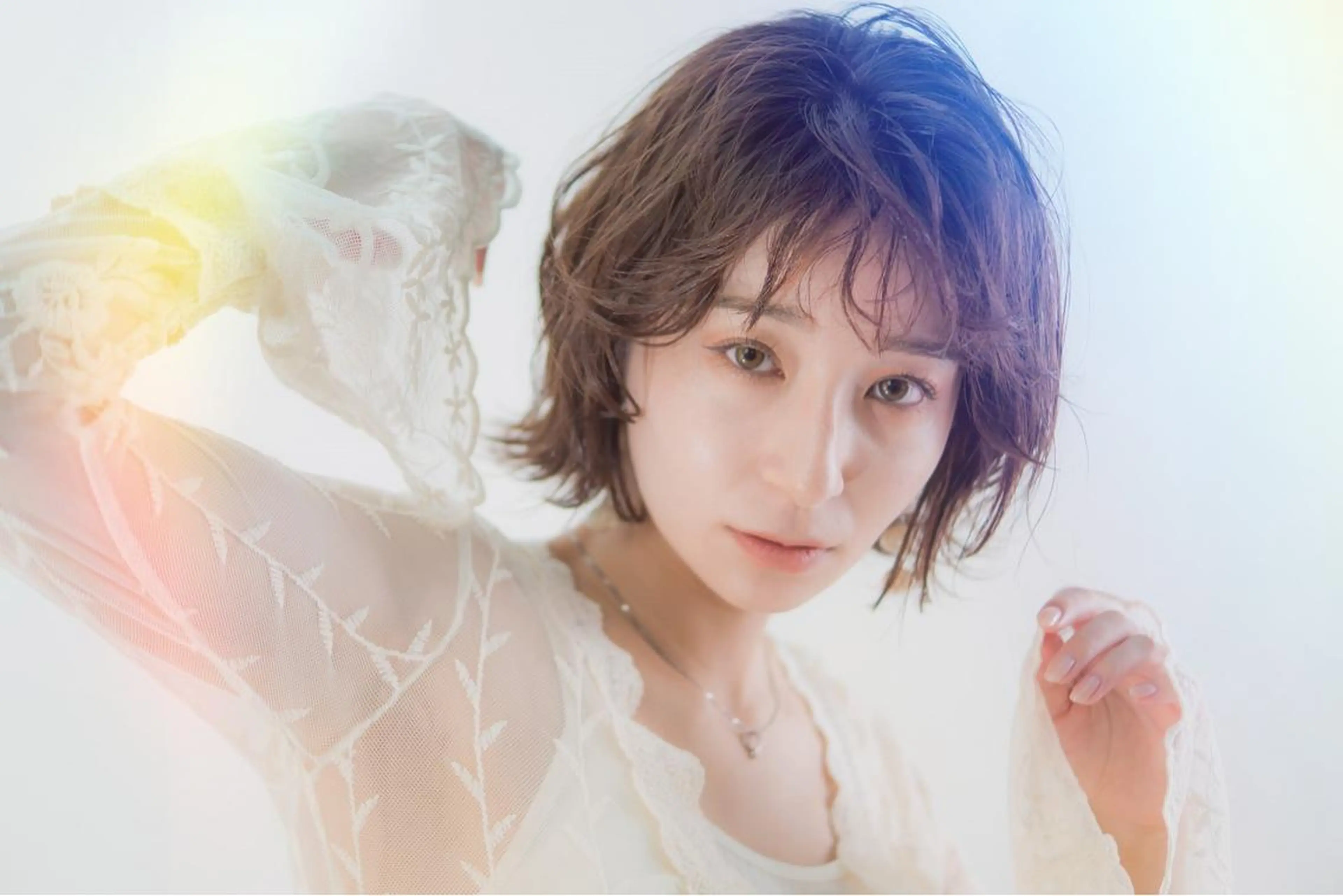 ショート カラー パーマ/イルミナ カラー 三浦菜々子のヘアスタイル