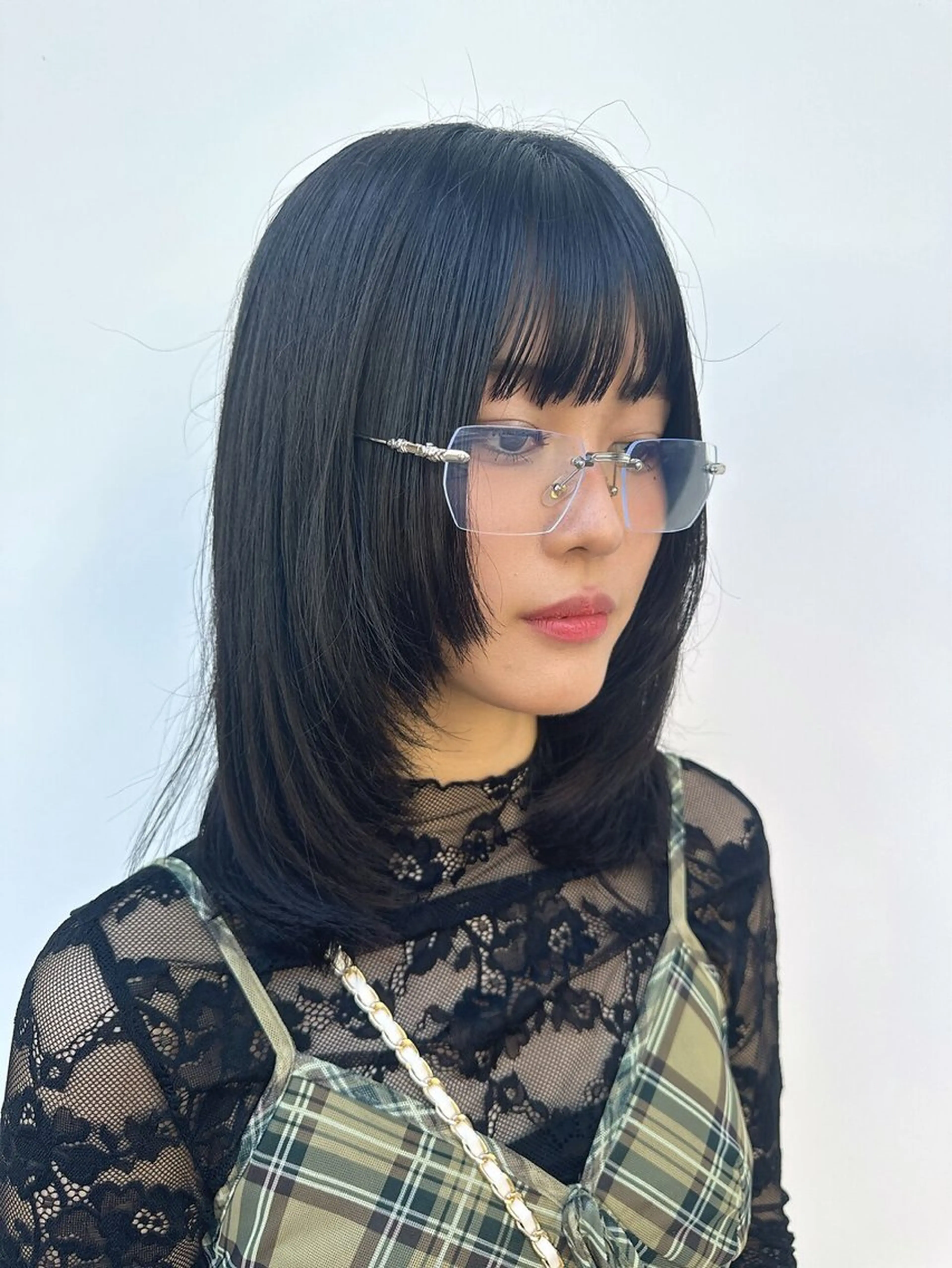 ミディアム 韓国風ヘア レイヤーカット Hair&Make Allureのヘアスタイル