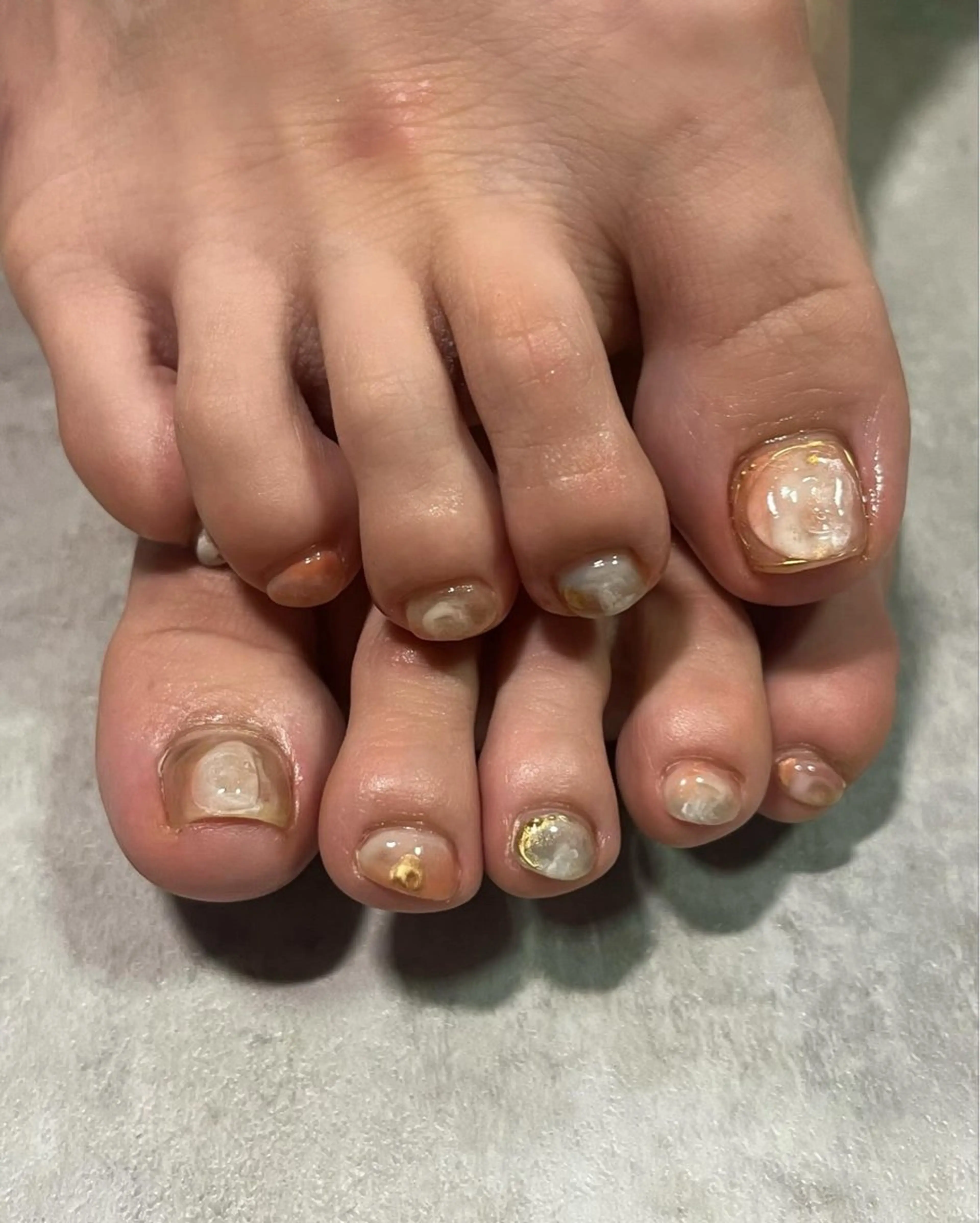 ネイル フットネイル MUKUTOU nail 　YUKIのネイルデザイン