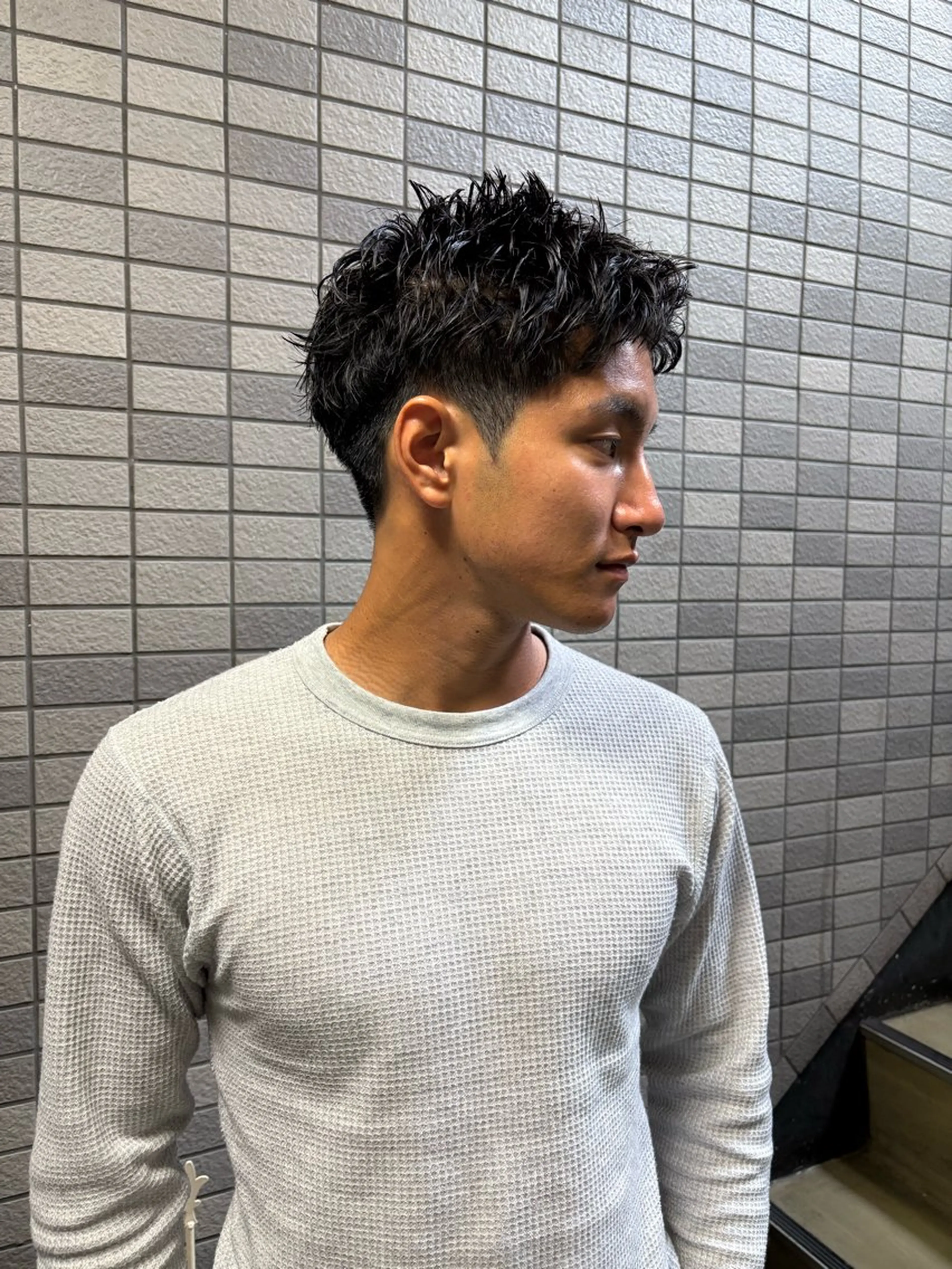 ショート パーマ メンズ メンズブリーチ メンズハイライト メンズインナーカラー メンズパーマ プードルパーマ カット パーマ トリートメント charme所属・💈メンズ特化 /伊藤大輝💈のヘアスタイル