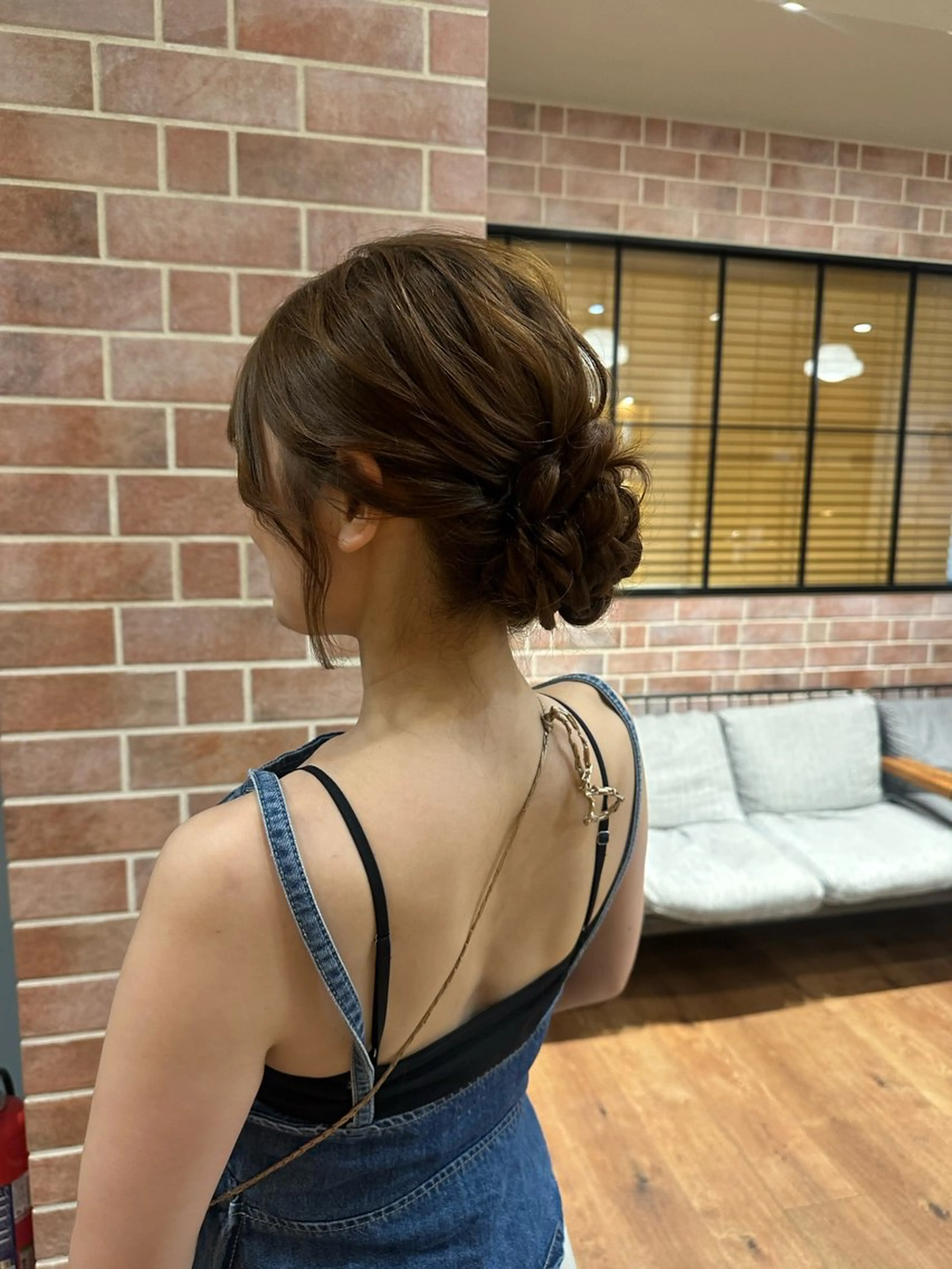 ロング ヘアアレンジ ヘアセット 峯岸 真麻のヘアスタイル