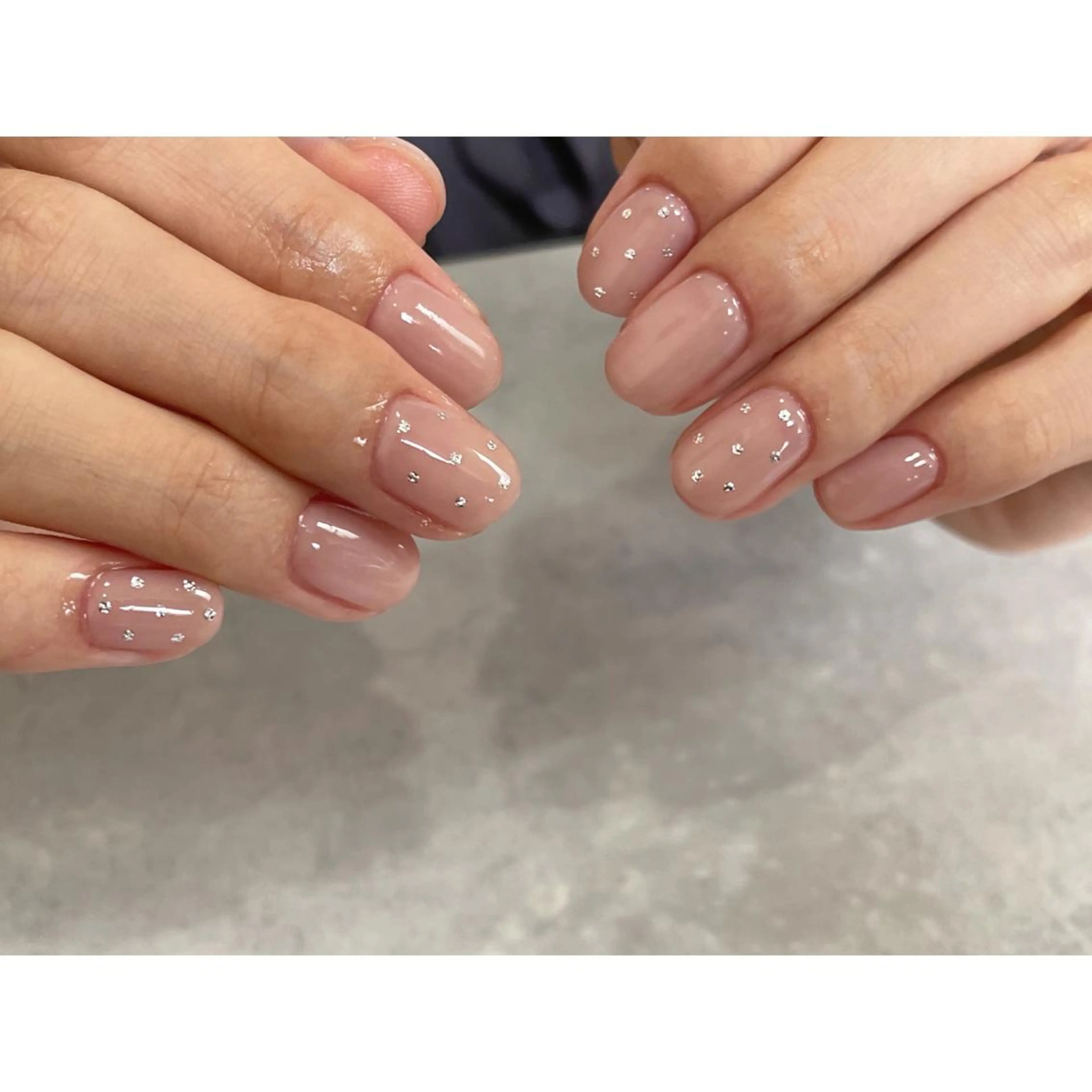 ネイル アートネイル ドット ミラーネイル ニュアンスネイル オフィスネイル lacier nailのネイルデザイン