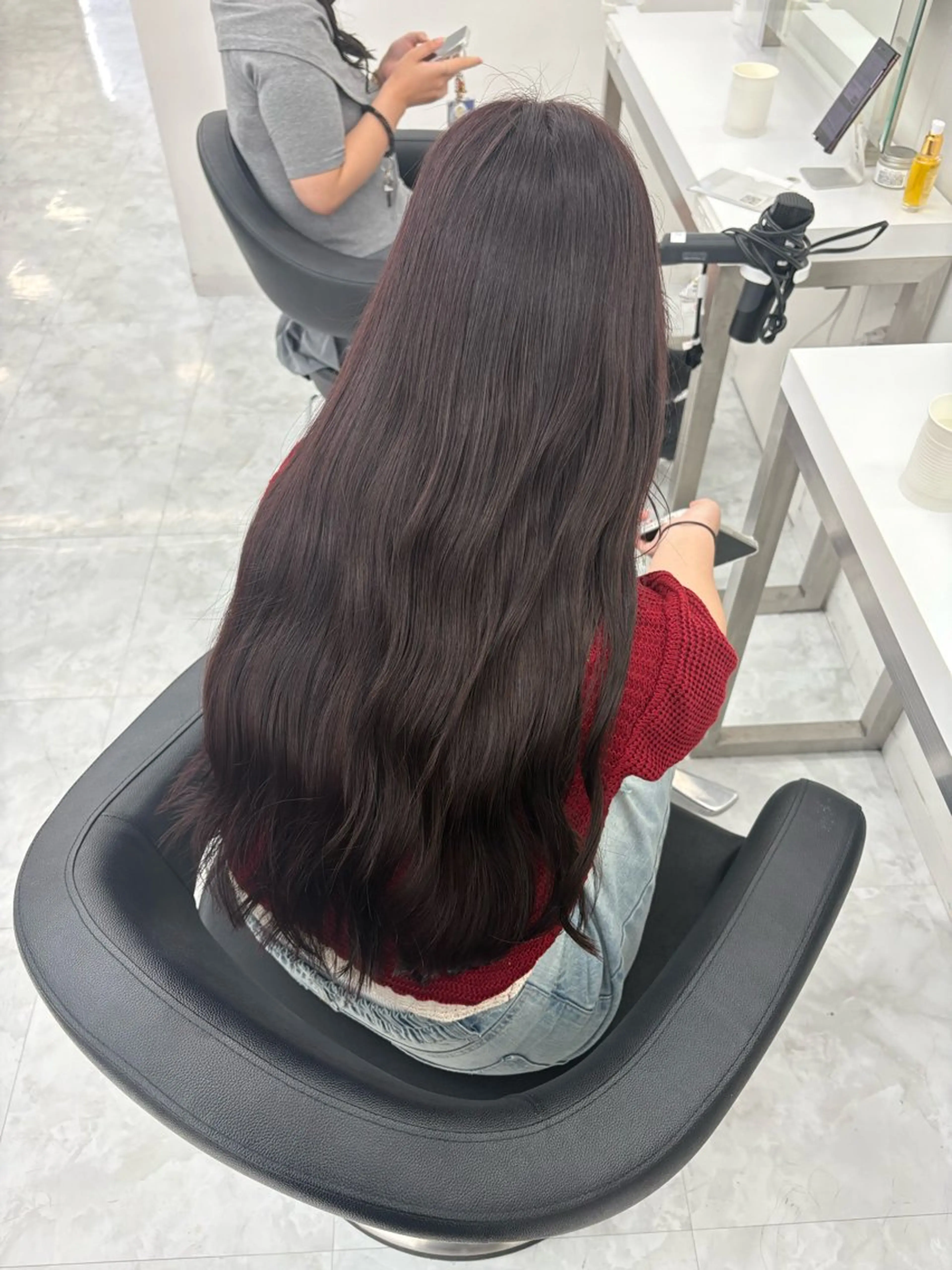 ロング カラー kazuki🍑韓国 トレンド暖色🫗のヘアスタイル