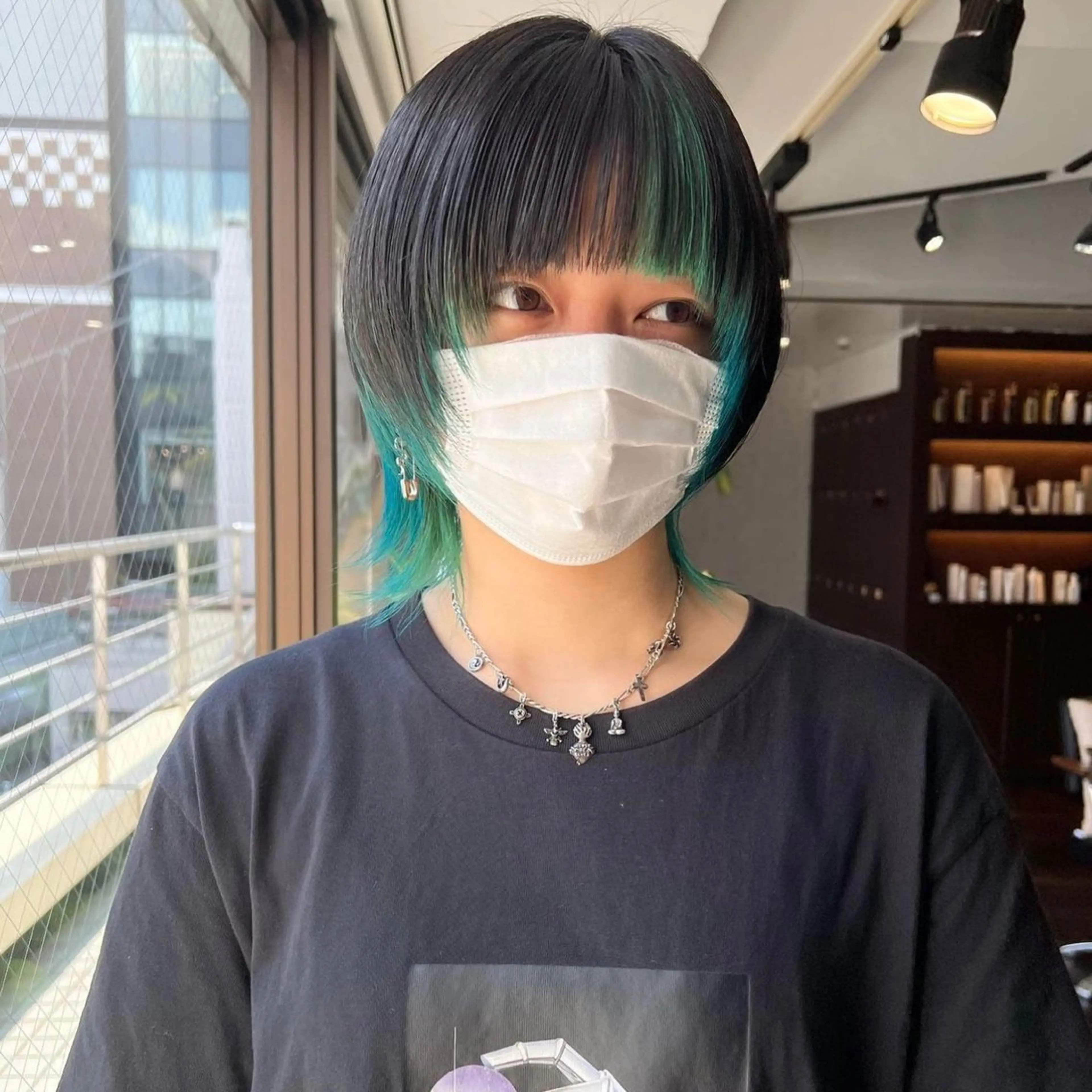 ショート カット ヘアカラー トリートメント 心斎橋ダブルカラー ボブ/レイヤーのヘアスタイル
