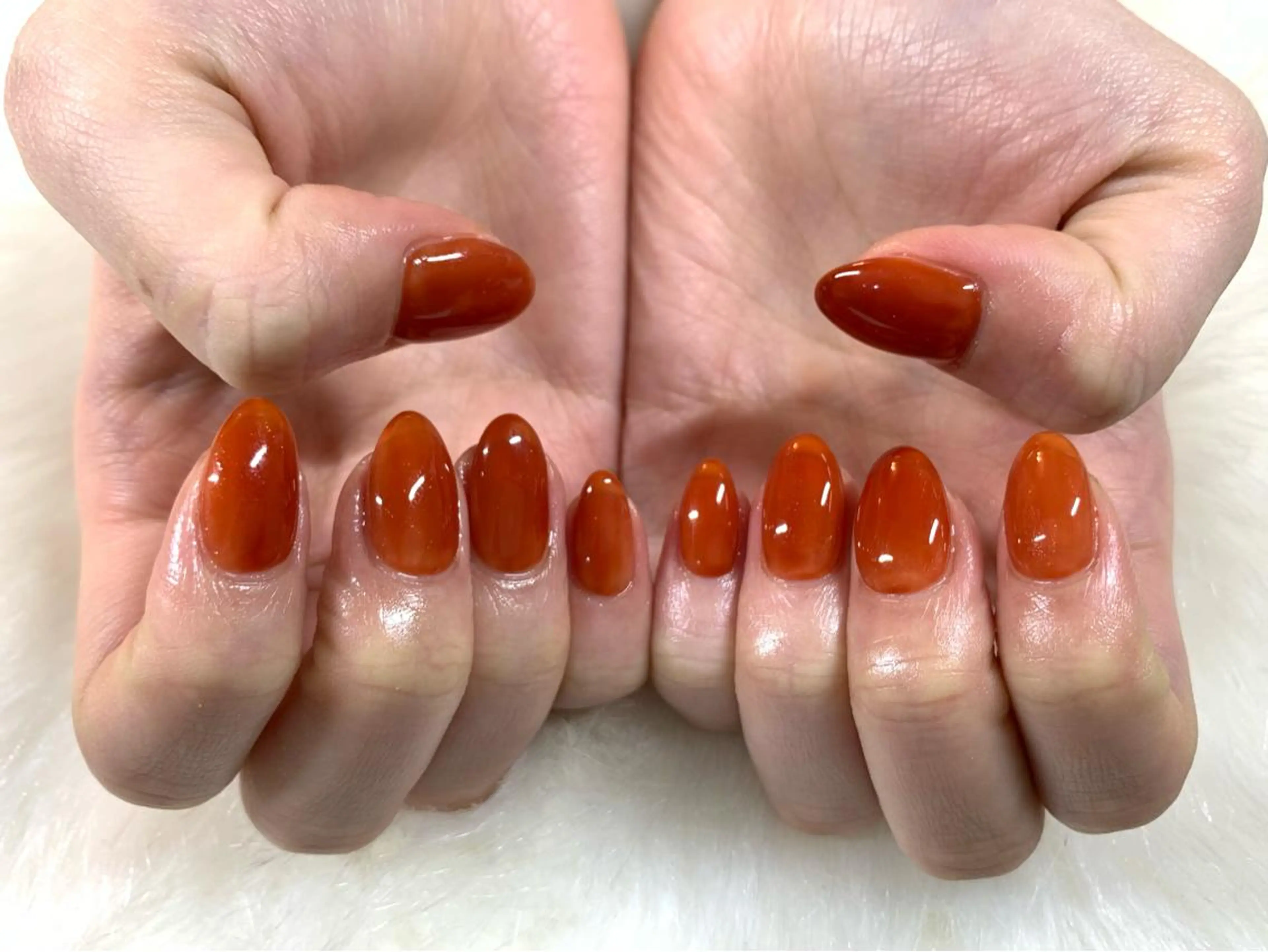 ミディアム ハンドネイル ハンドケア Kono Nanamiのネイルデザイン