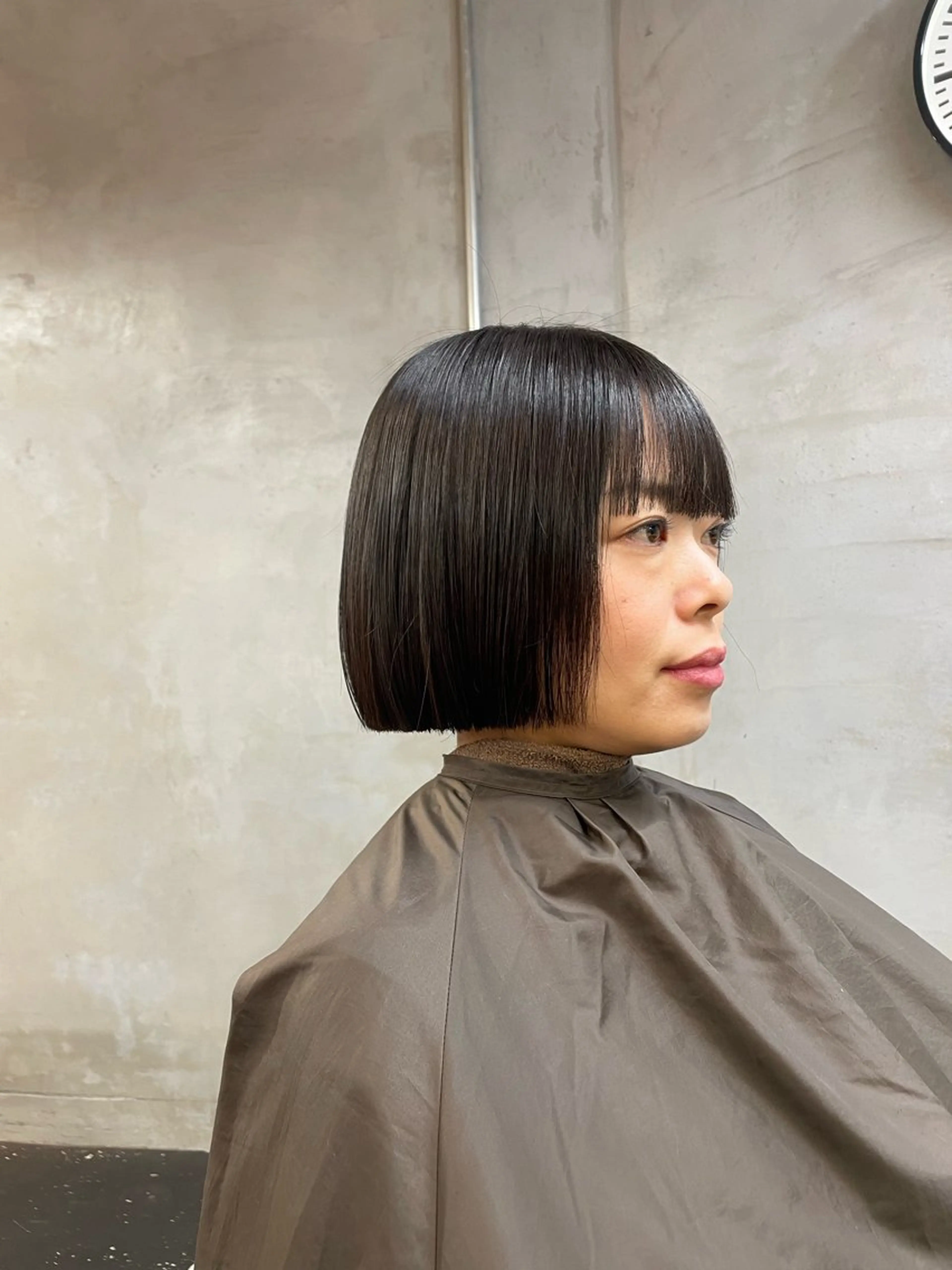 ショート ワンレンボブ ボブ Lmano所属・Lmano ケンタのヘアスタイル