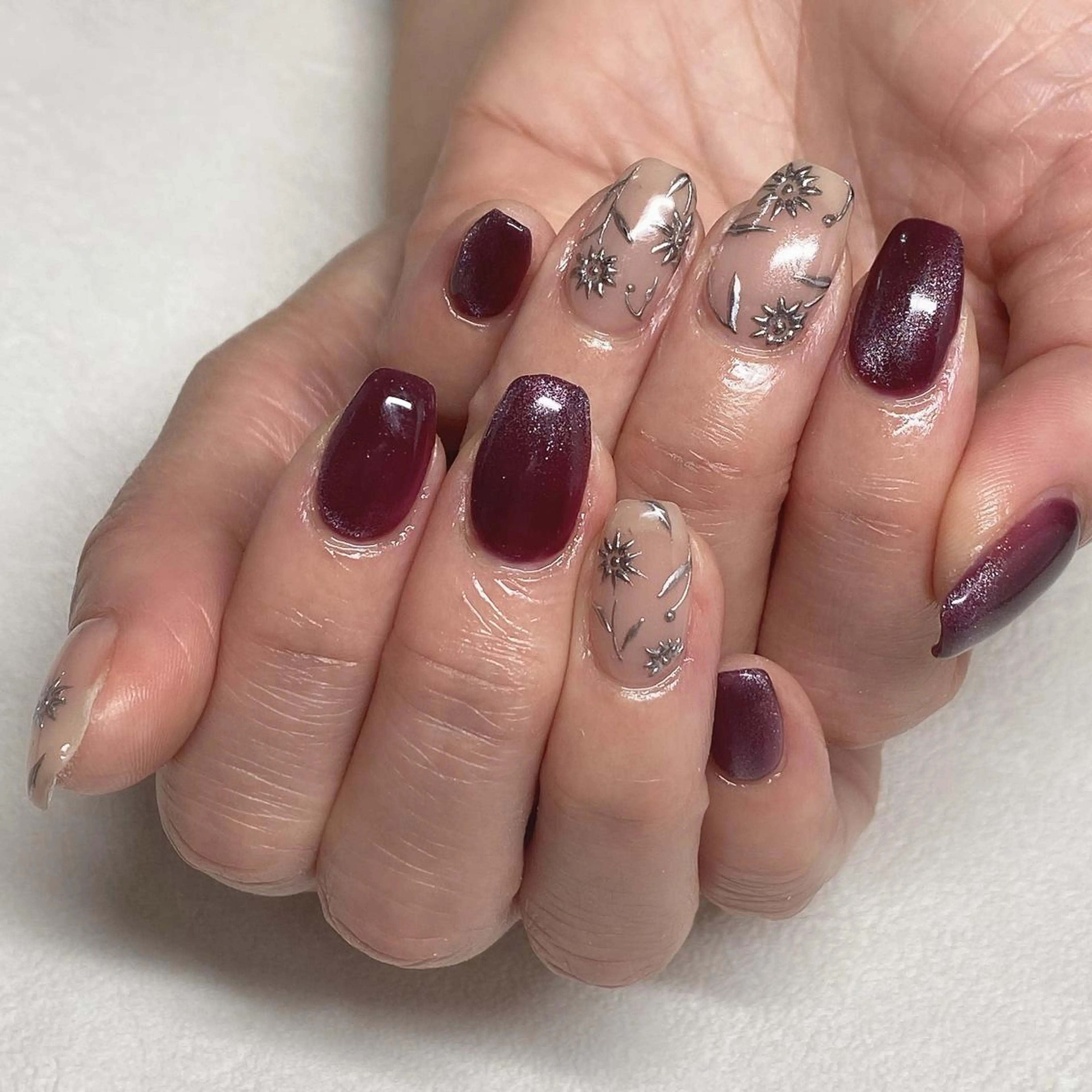 ネイル アートネイル ミラーネイル ハンドネイル Sympa:) YURIKAのネイルデザイン