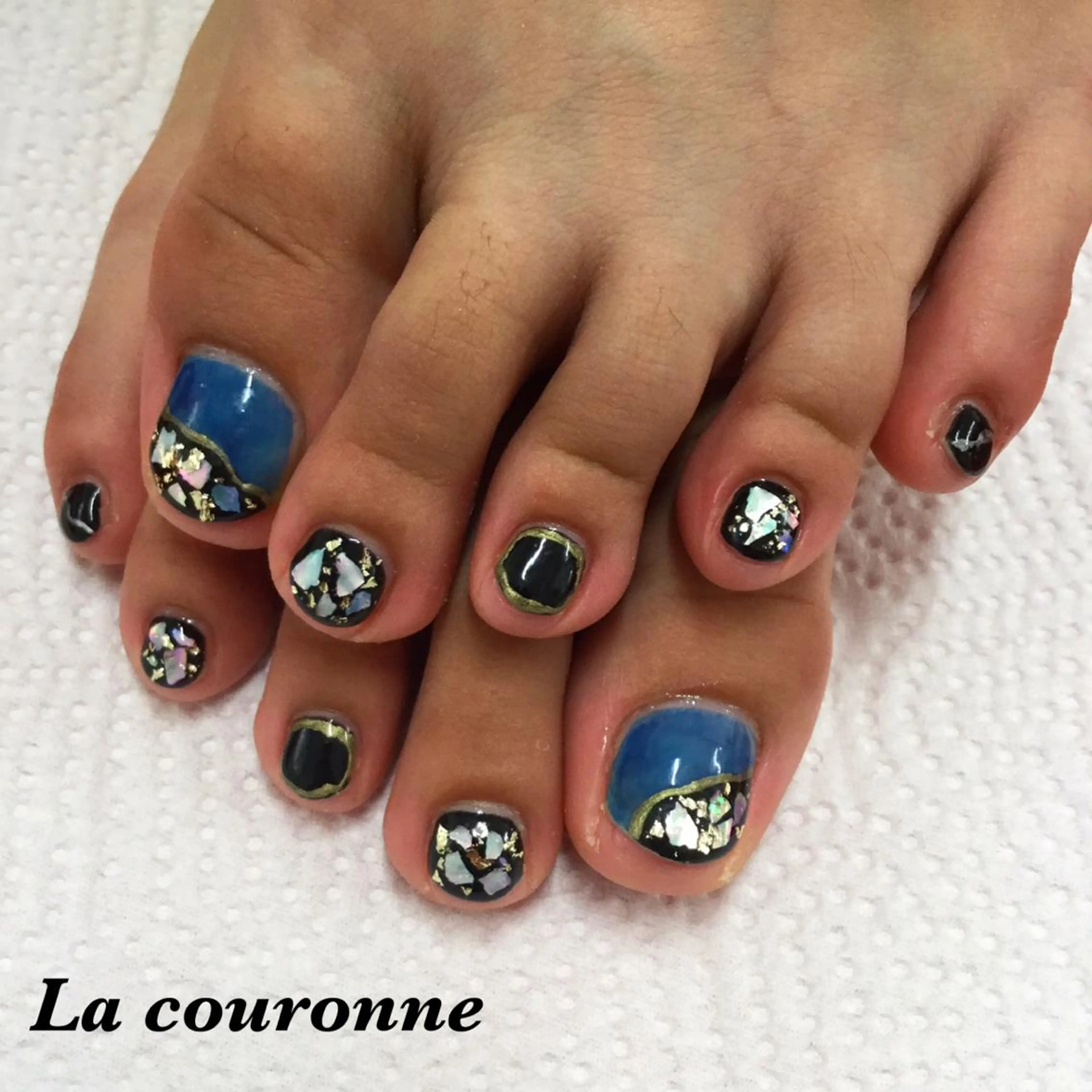 ネイル フットネイル Lacouronne NATSUMIのネイルデザイン