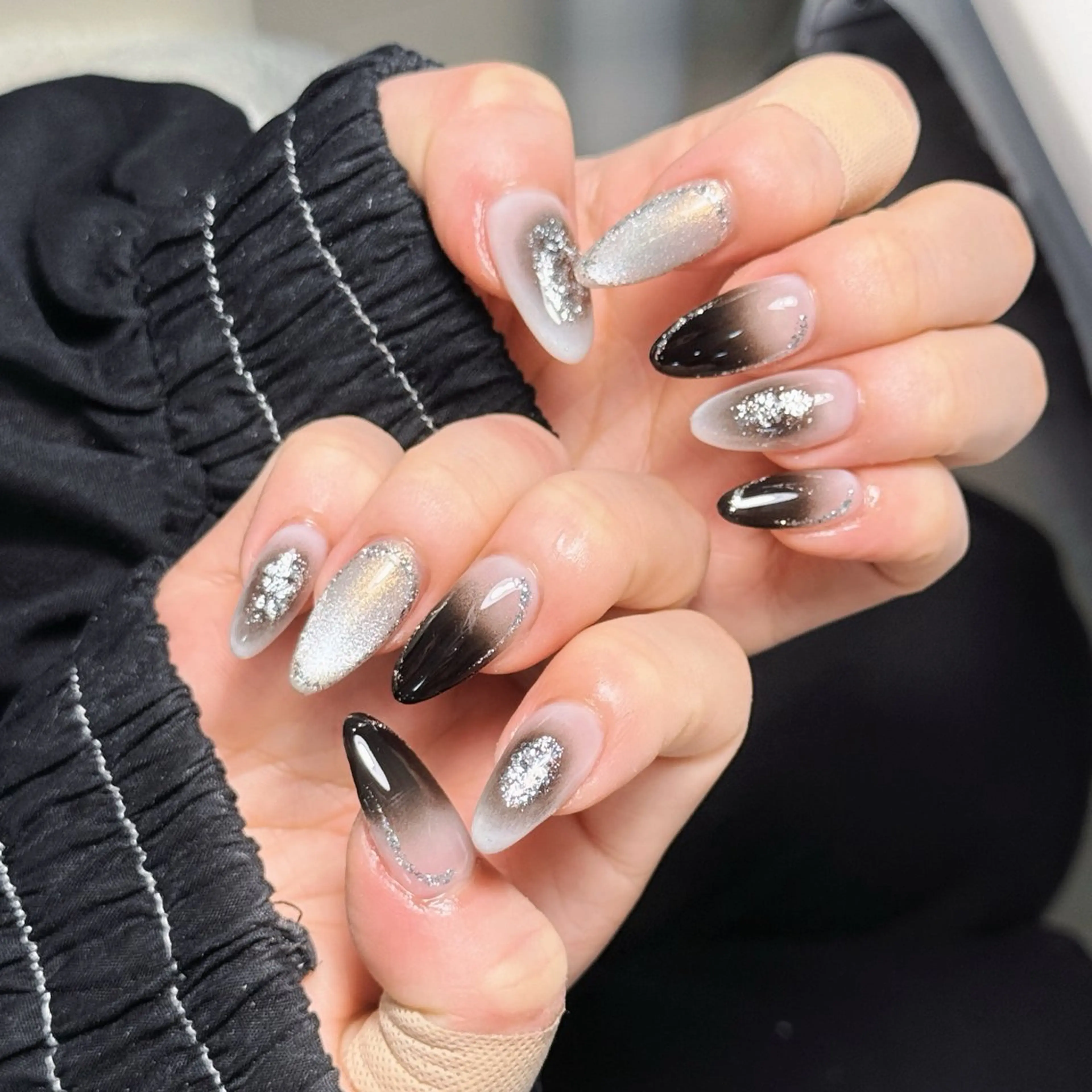 ネイル アートネイル オーロラネイル チークネイル フレンチネイル ガラスフレンチ 🎀🎀YooLi Nail Salonのネイルデザイン