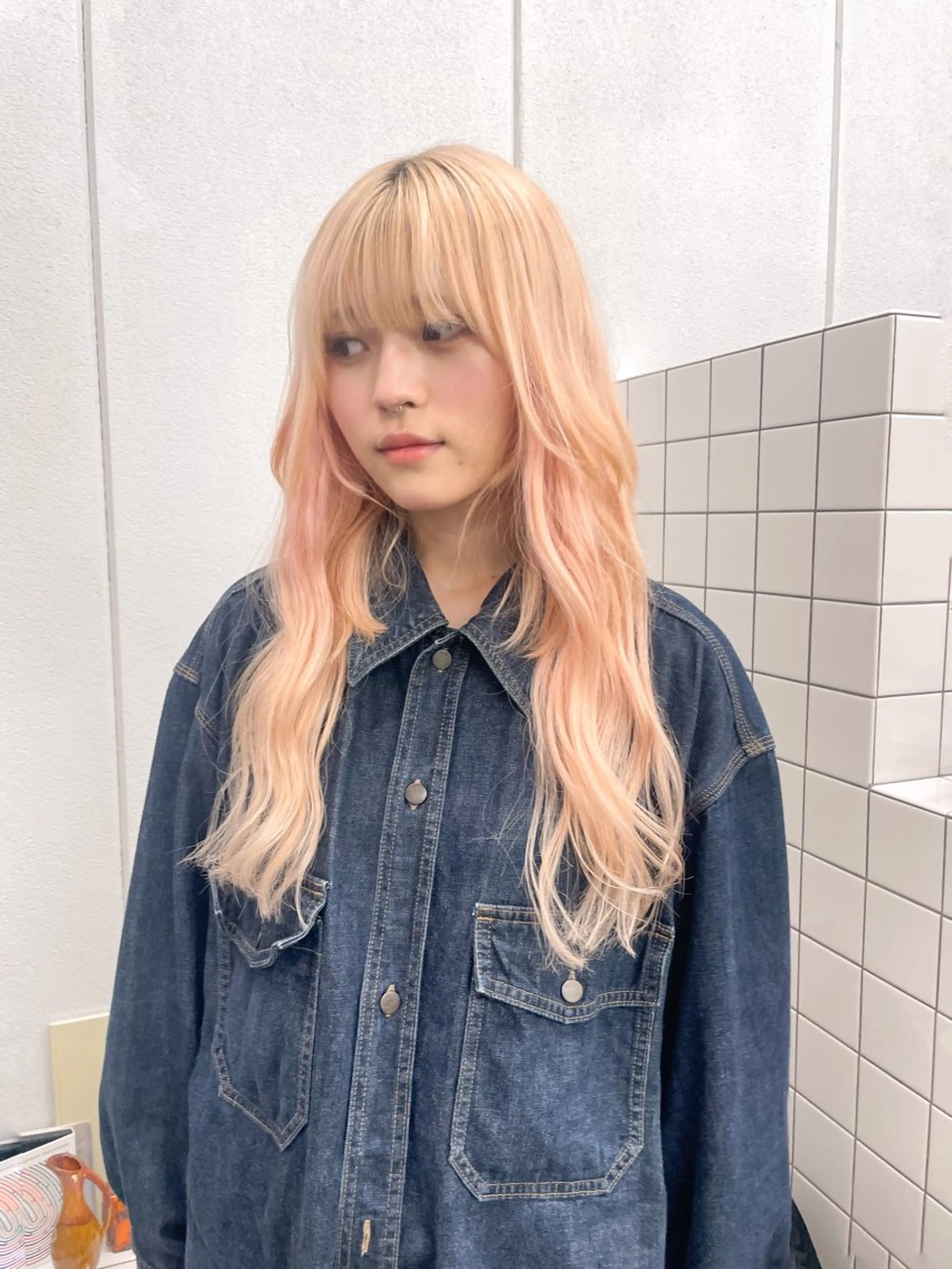 ロング カラー ヘアカラー 関 京磨のヘアスタイル
