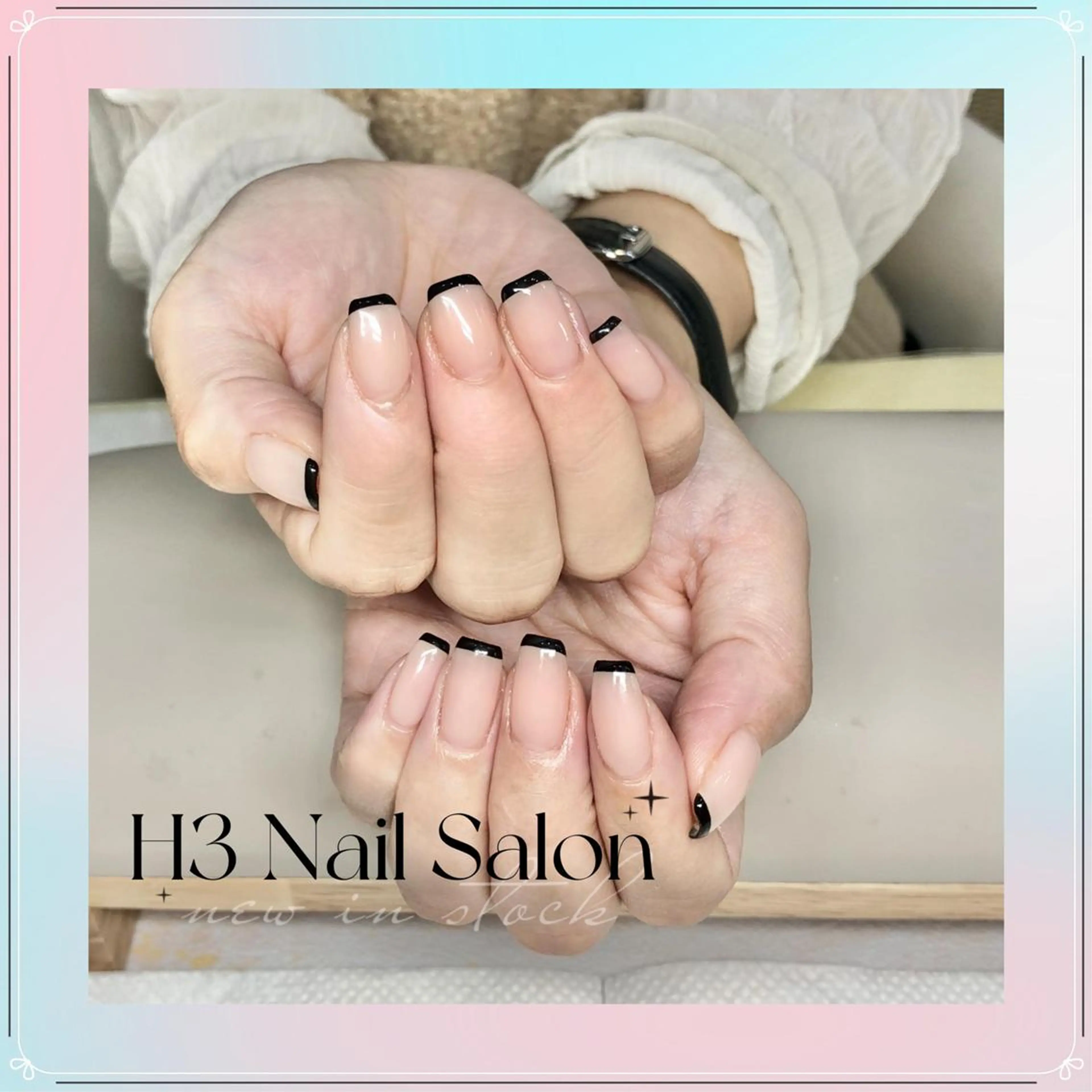 ミディアム Dione Nail 長さだし モデル募集のネイルデザイン