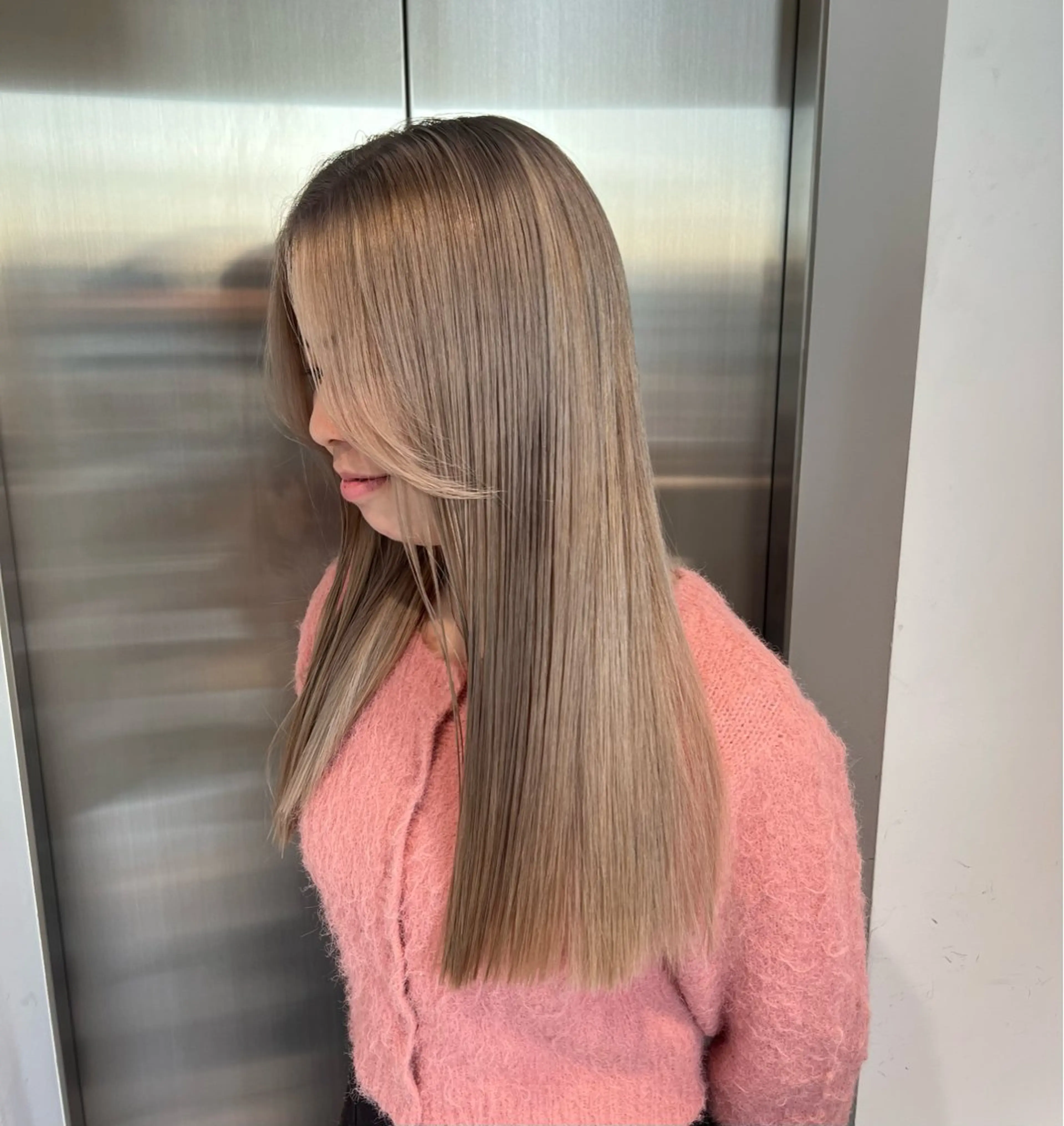 ロング カラー カット ヘアカラー トリートメント 色落ち計算ハイトーン 職人🔅KANTAのヘアスタイル